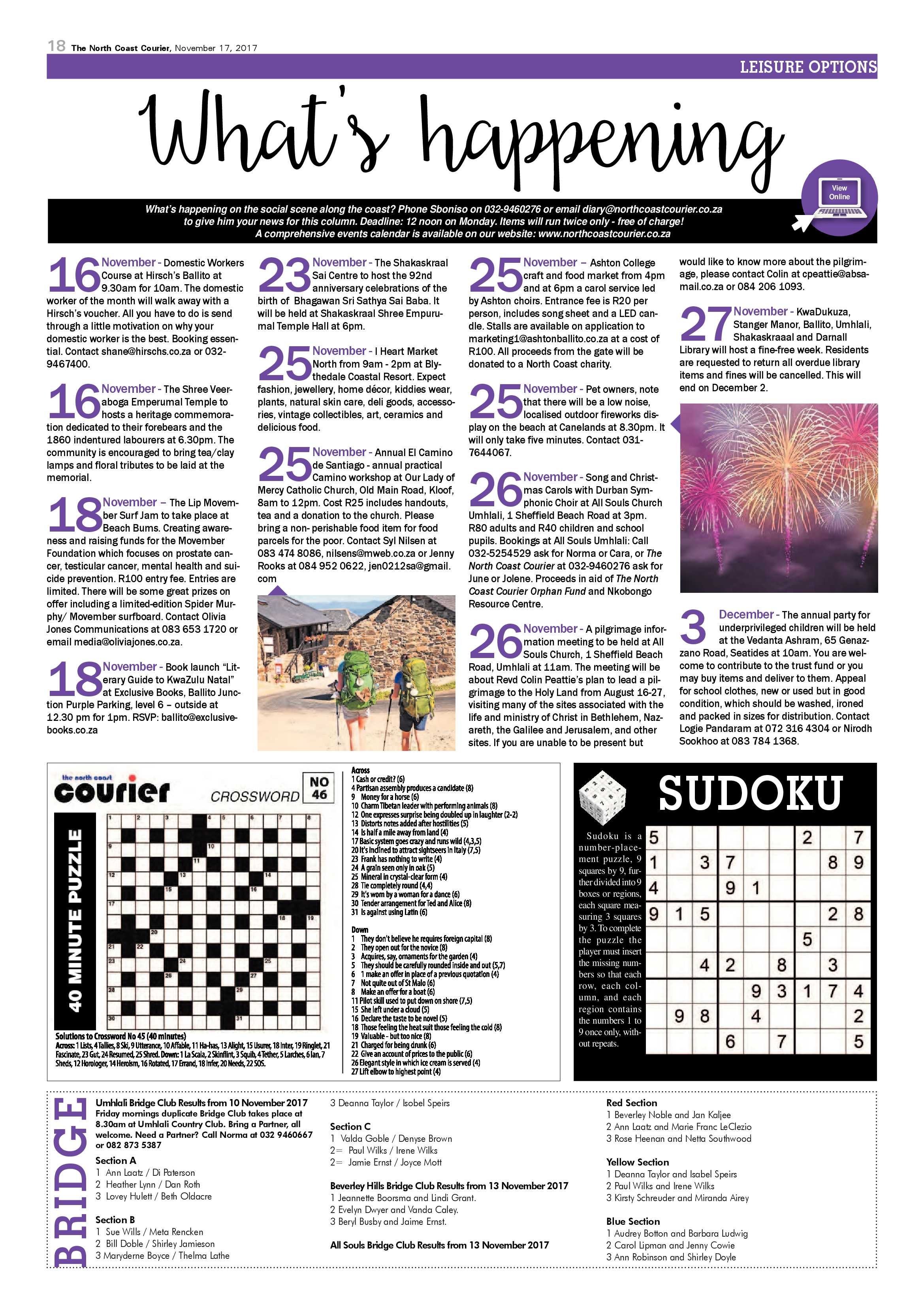 The North Coast Courier – 17 November 2017 page 18