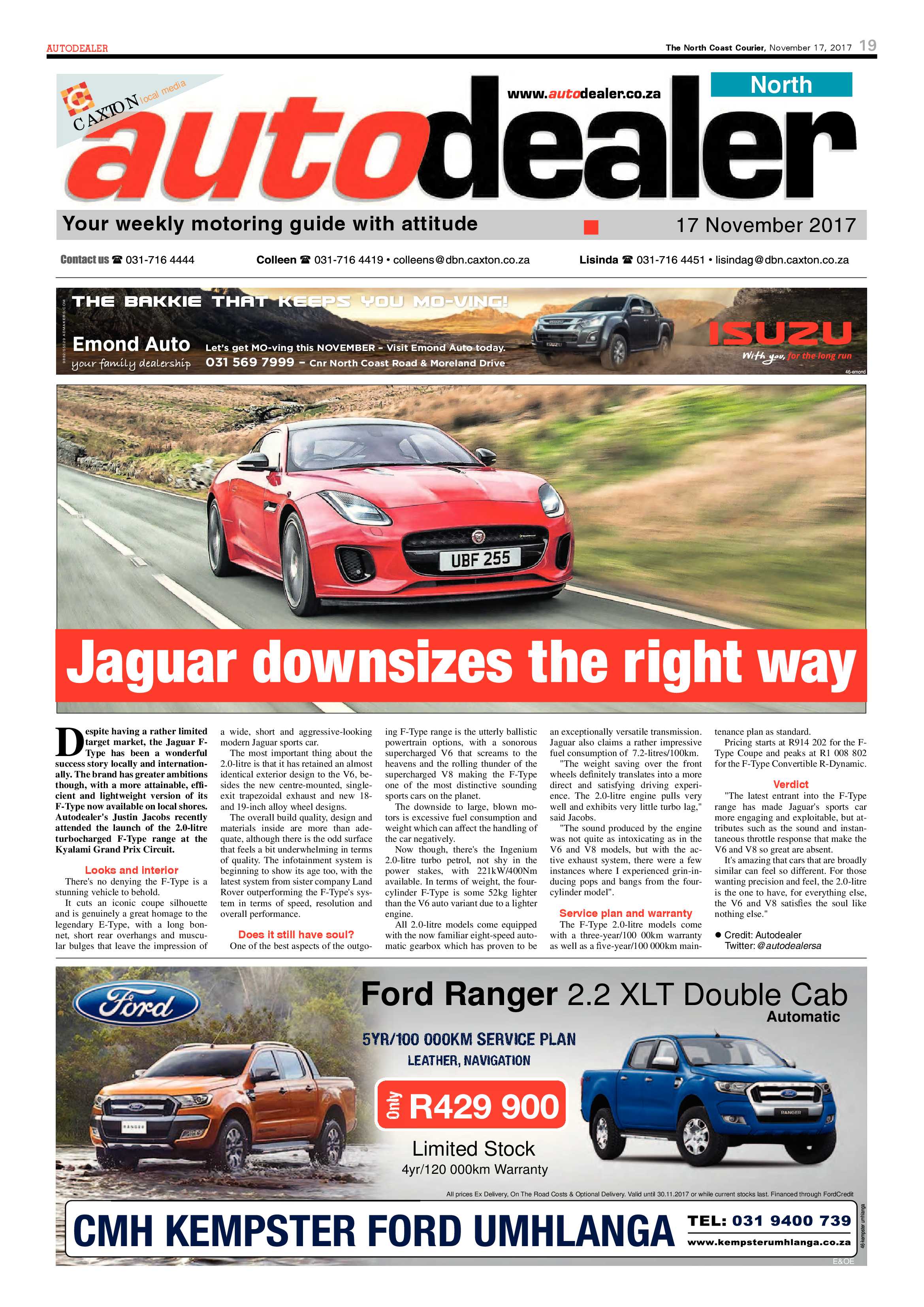 The North Coast Courier – 17 November 2017 page 19