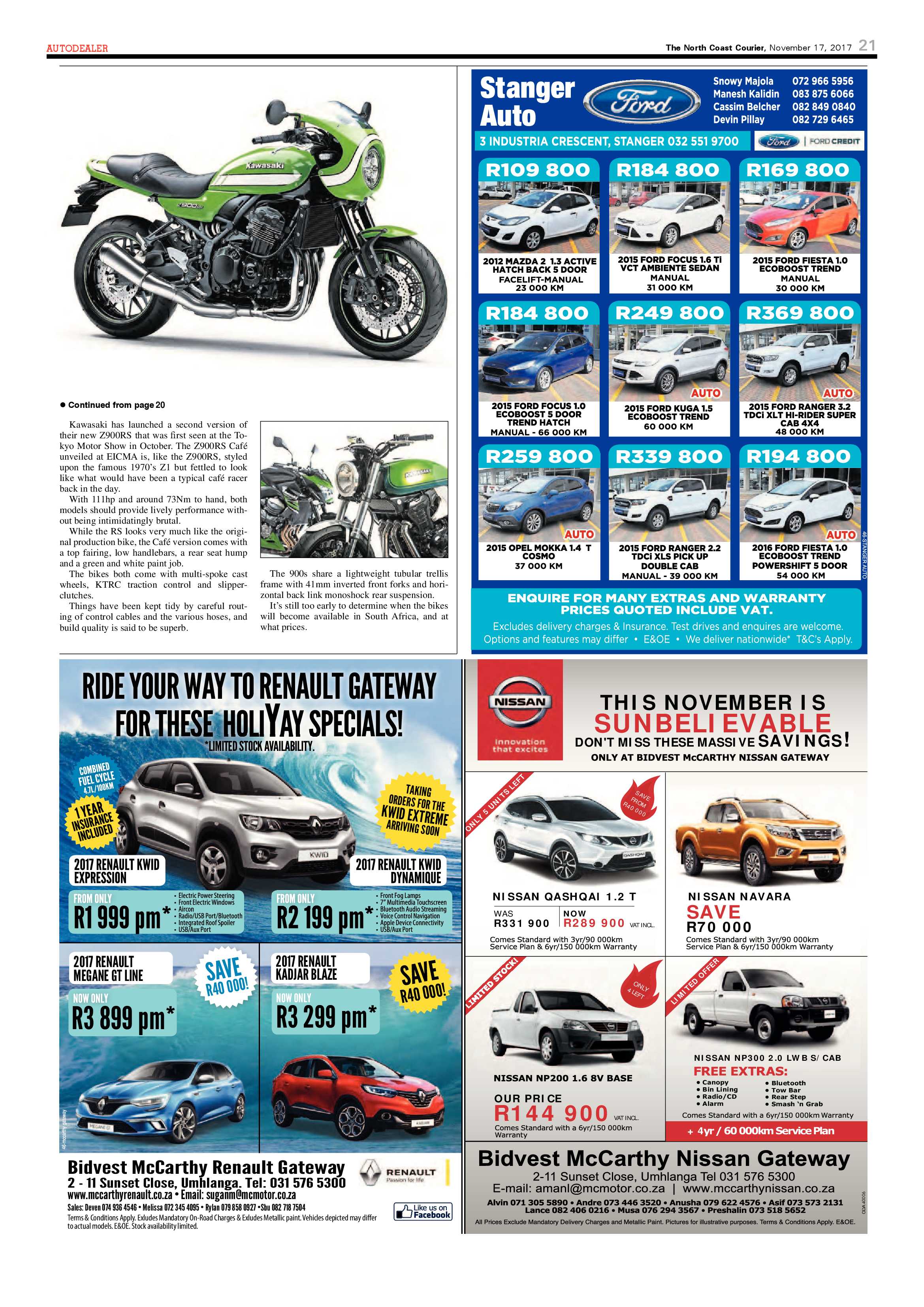 The North Coast Courier – 17 November 2017 page 21