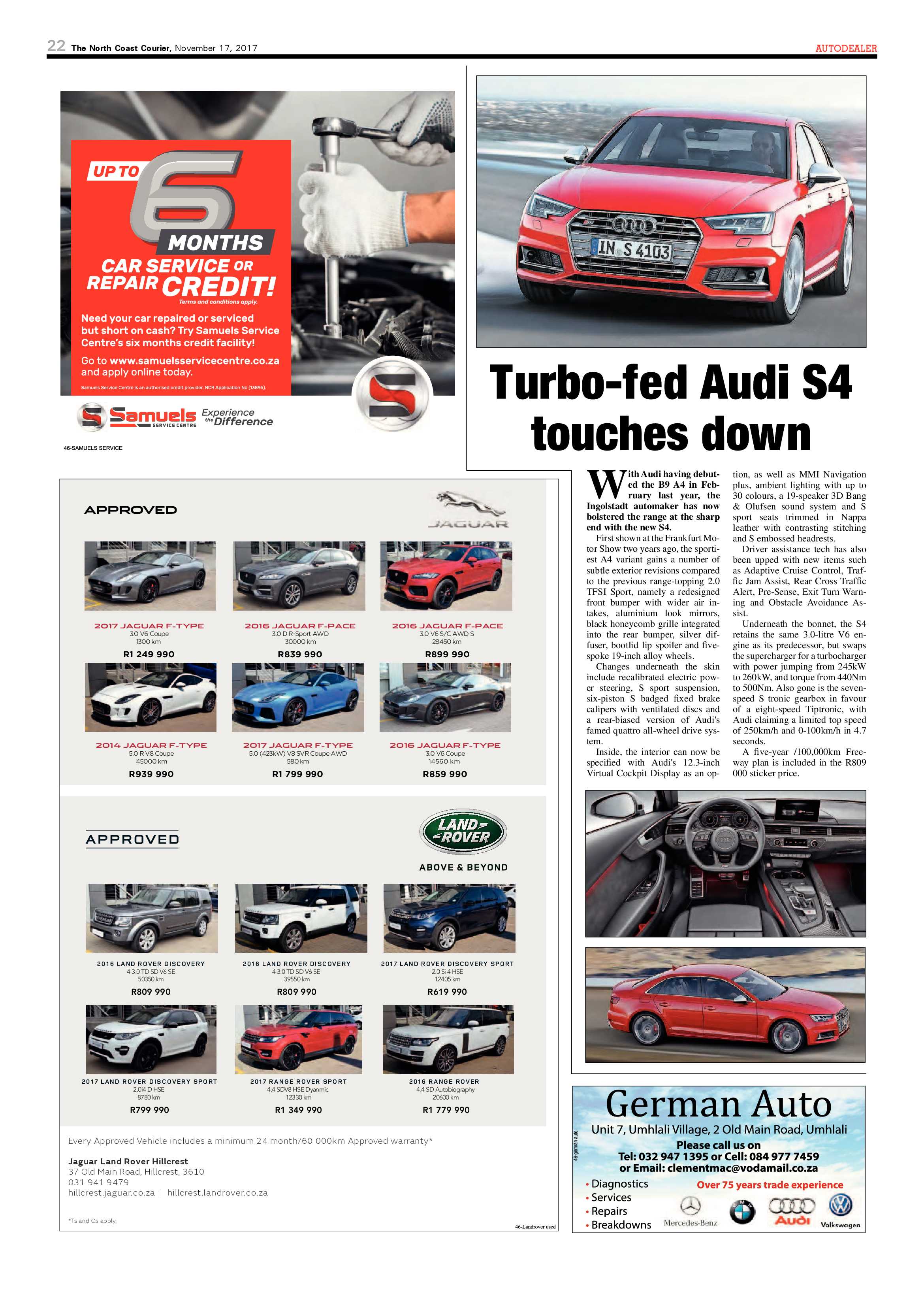 The North Coast Courier – 17 November 2017 page 22