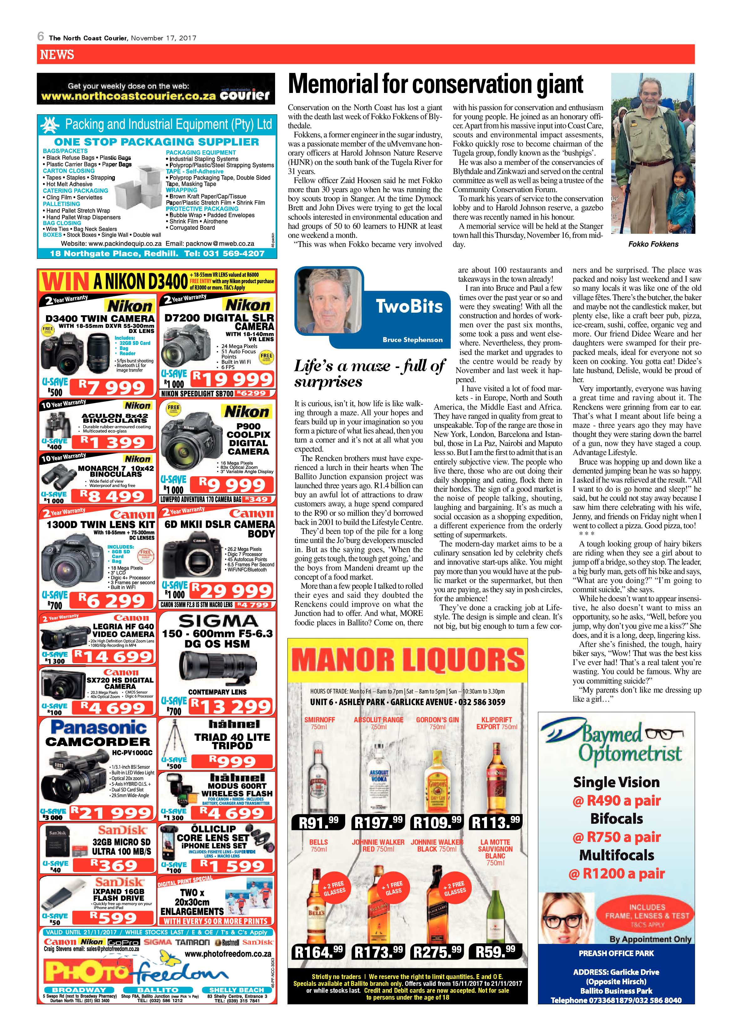 The North Coast Courier – 17 November 2017 page 6