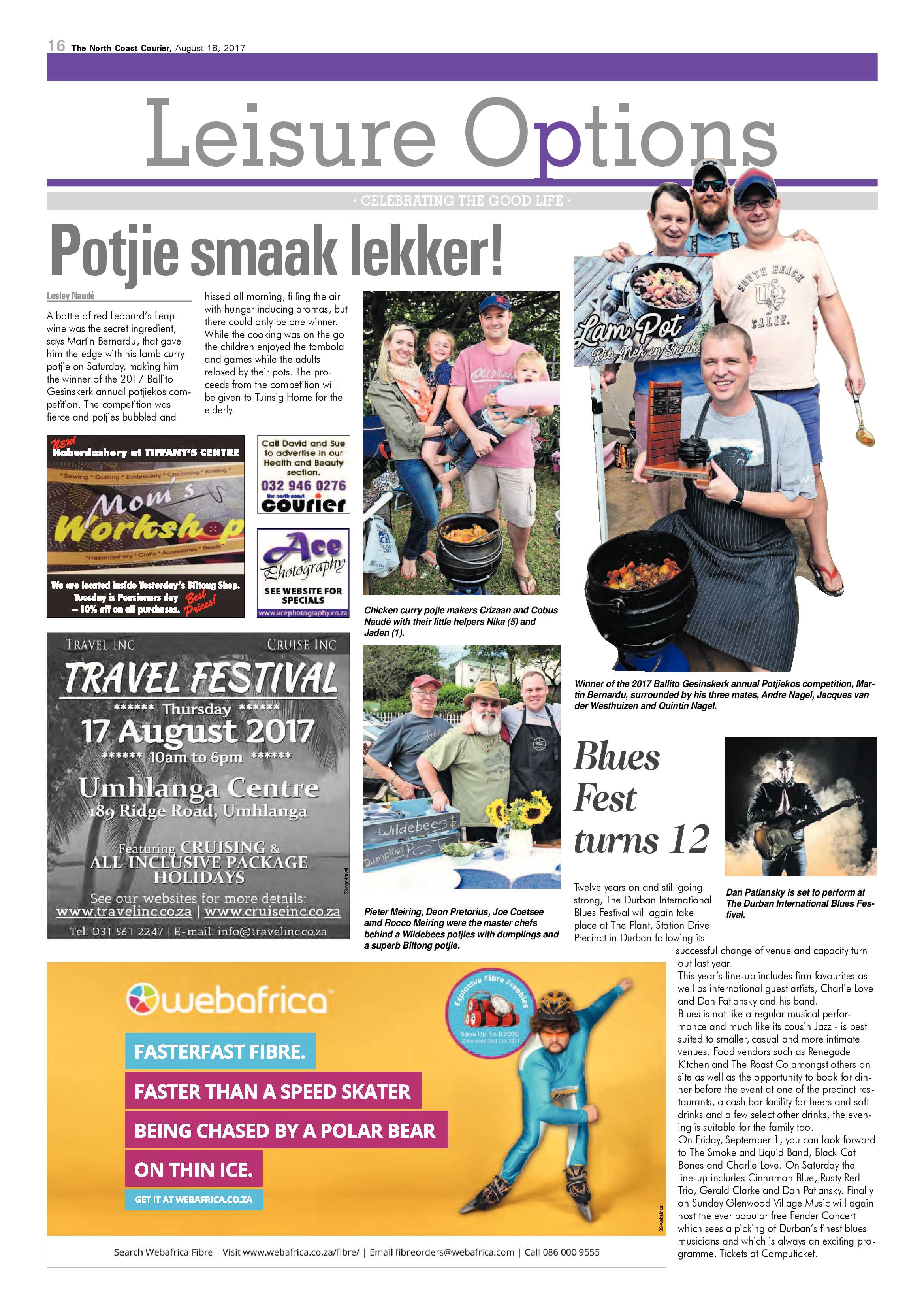 The North Coast Courier – 18 August 2017 page 16