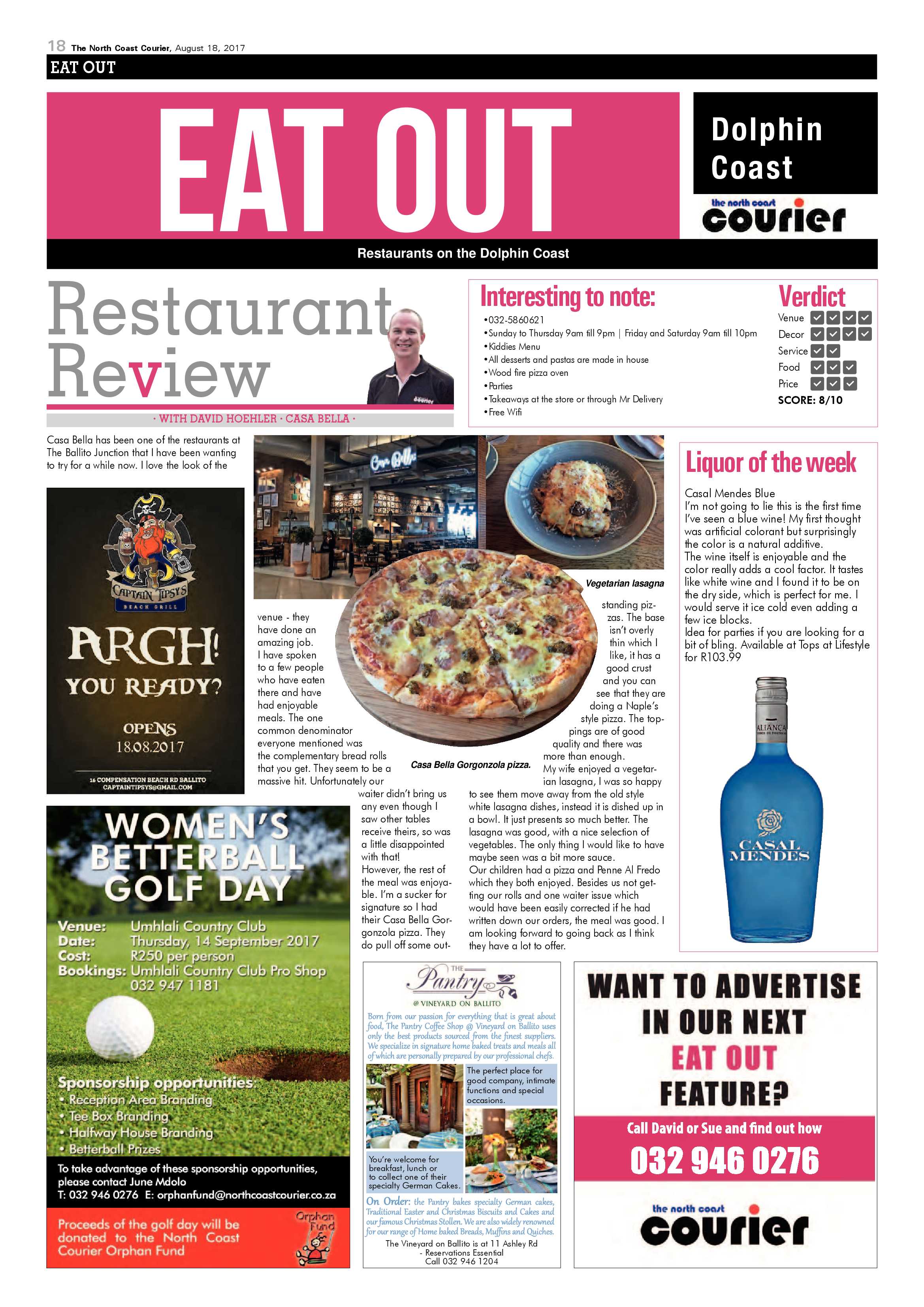 The North Coast Courier – 18 August 2017 page 18