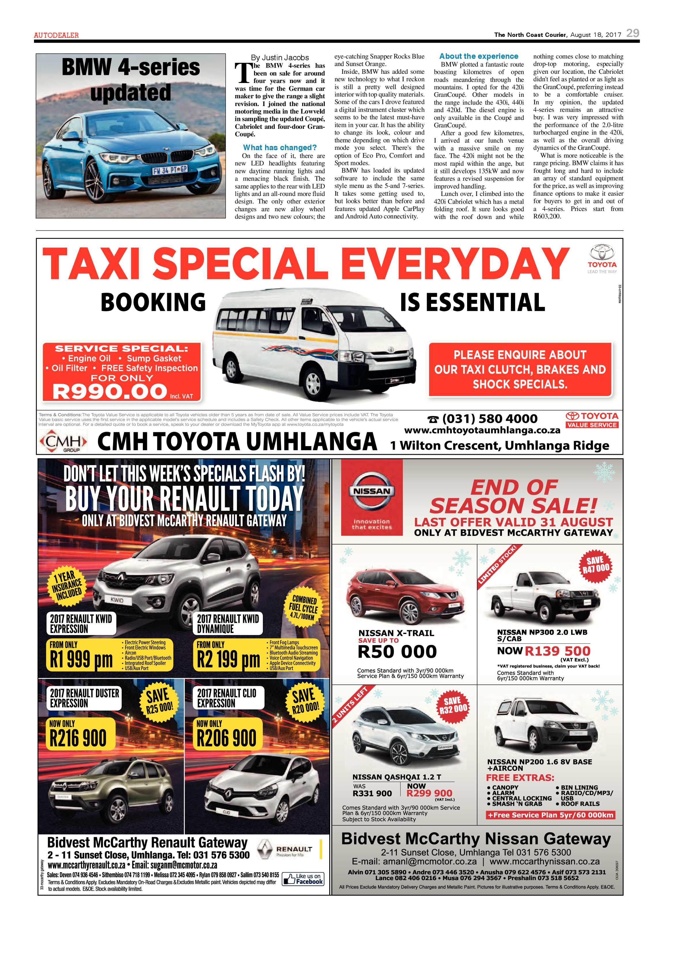The North Coast Courier – 18 August 2017 page 29