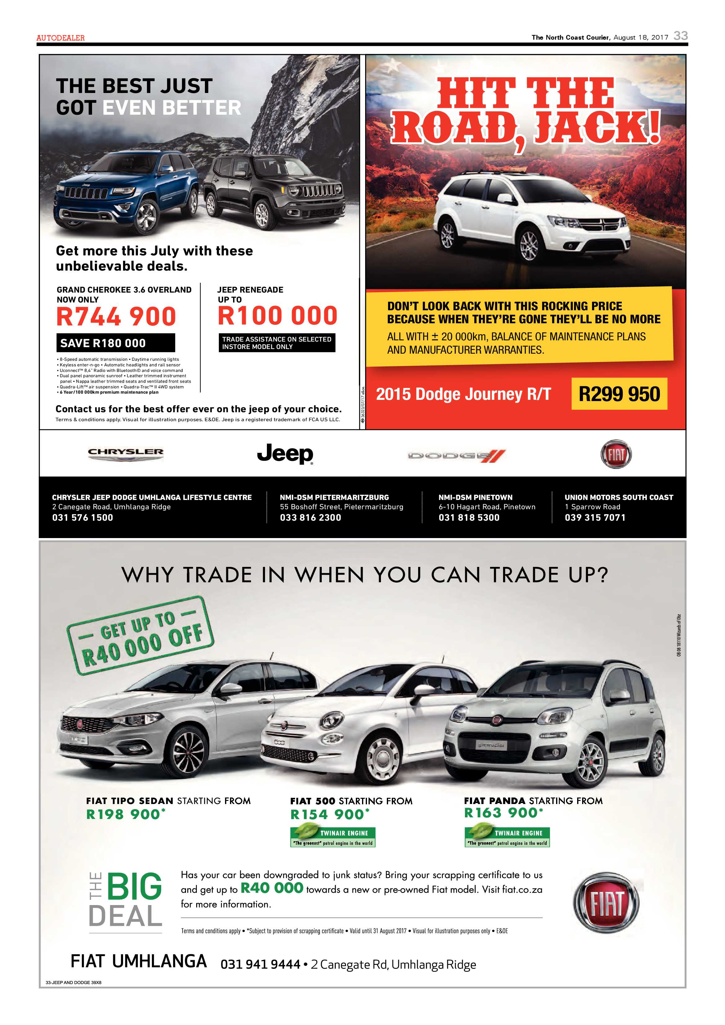 The North Coast Courier – 18 August 2017 page 33