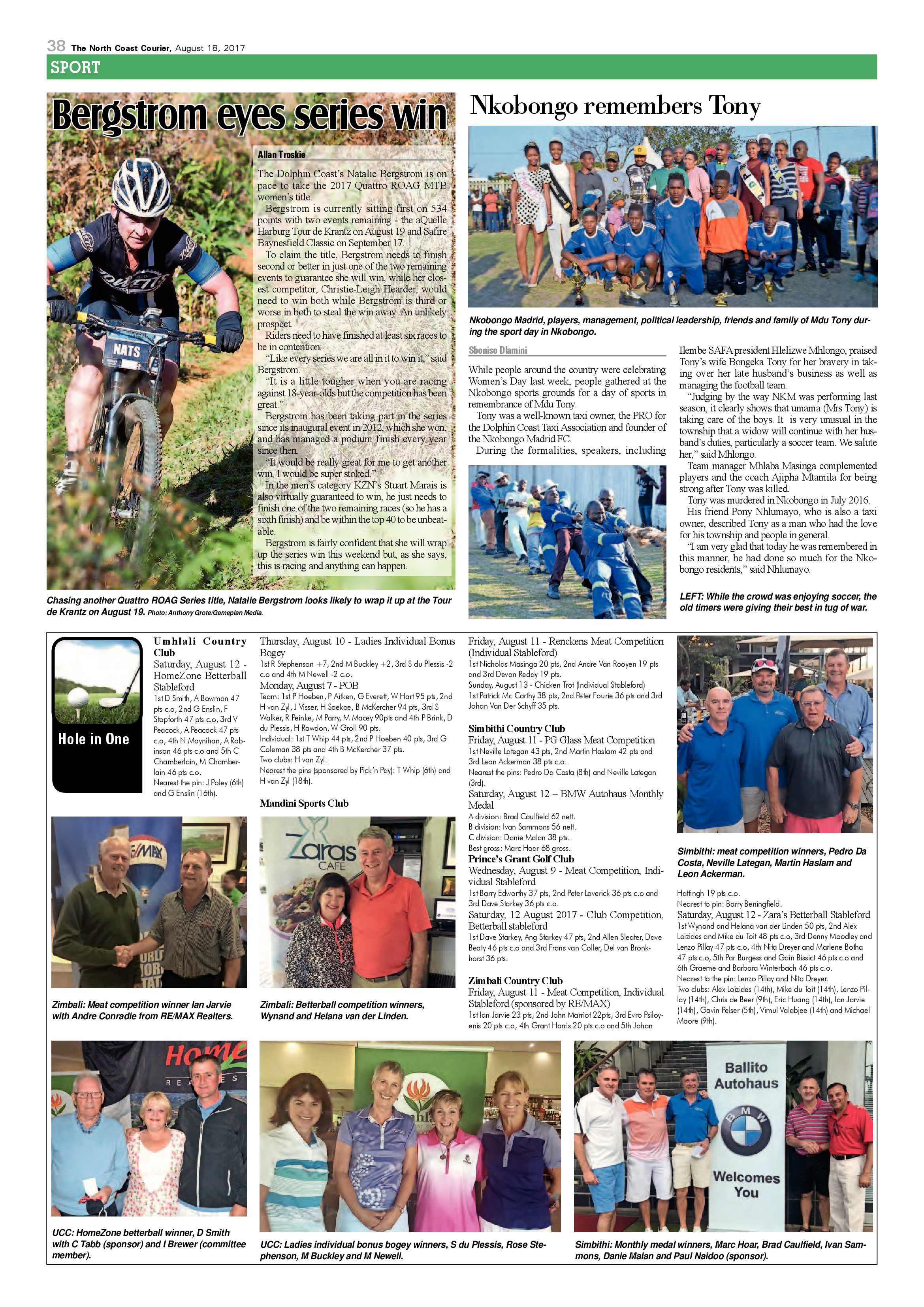 The North Coast Courier – 18 August 2017 page 38