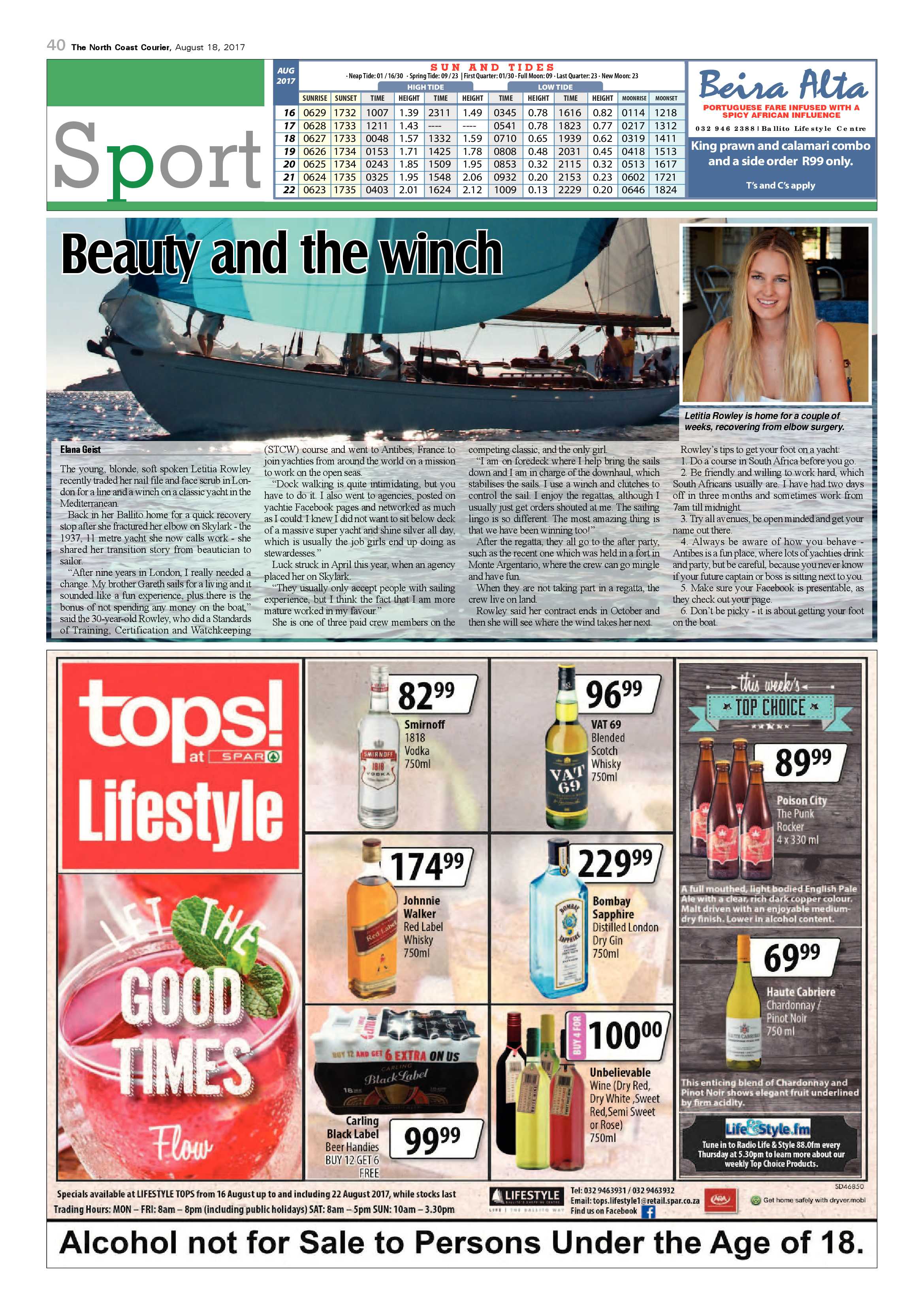 The North Coast Courier – 18 August 2017 page 40