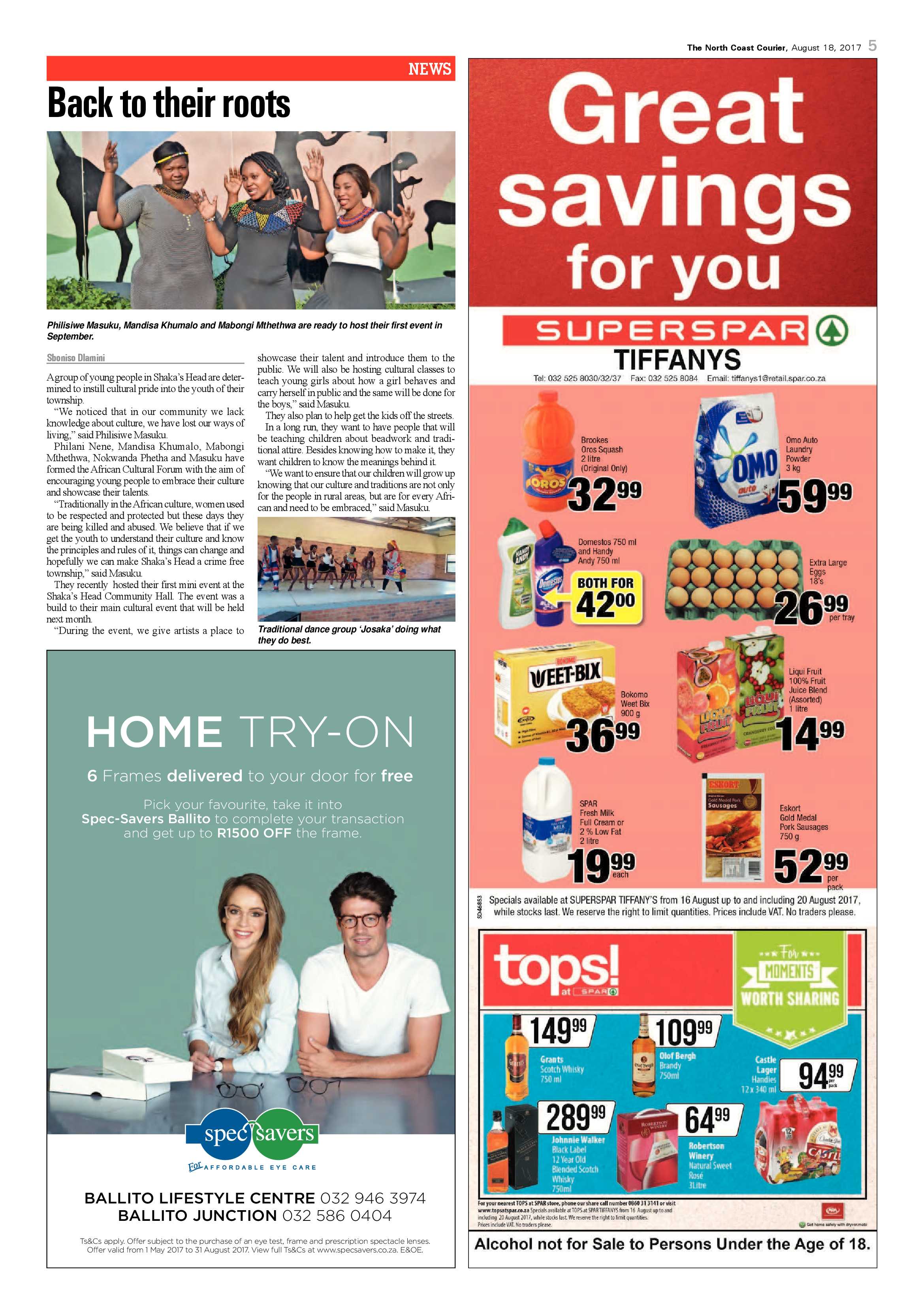 The North Coast Courier – 18 August 2017 page 5