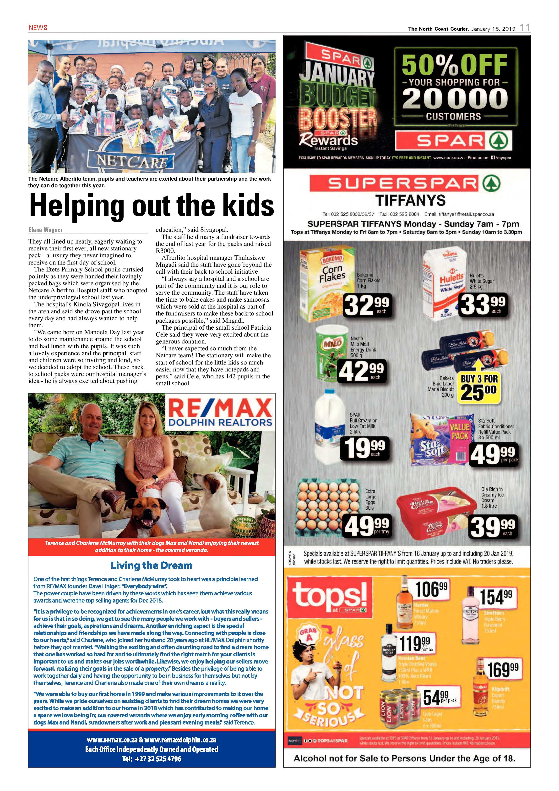 The North Coast Courier – 18 January 2019 page 11
