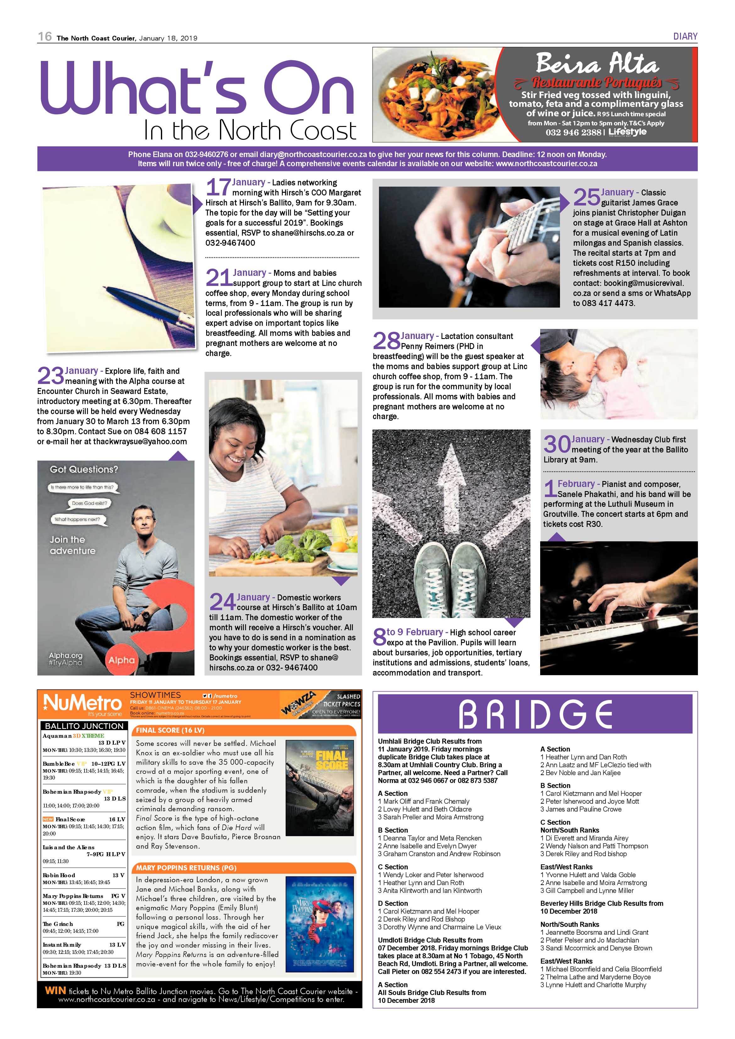 The North Coast Courier – 18 January 2019 page 16