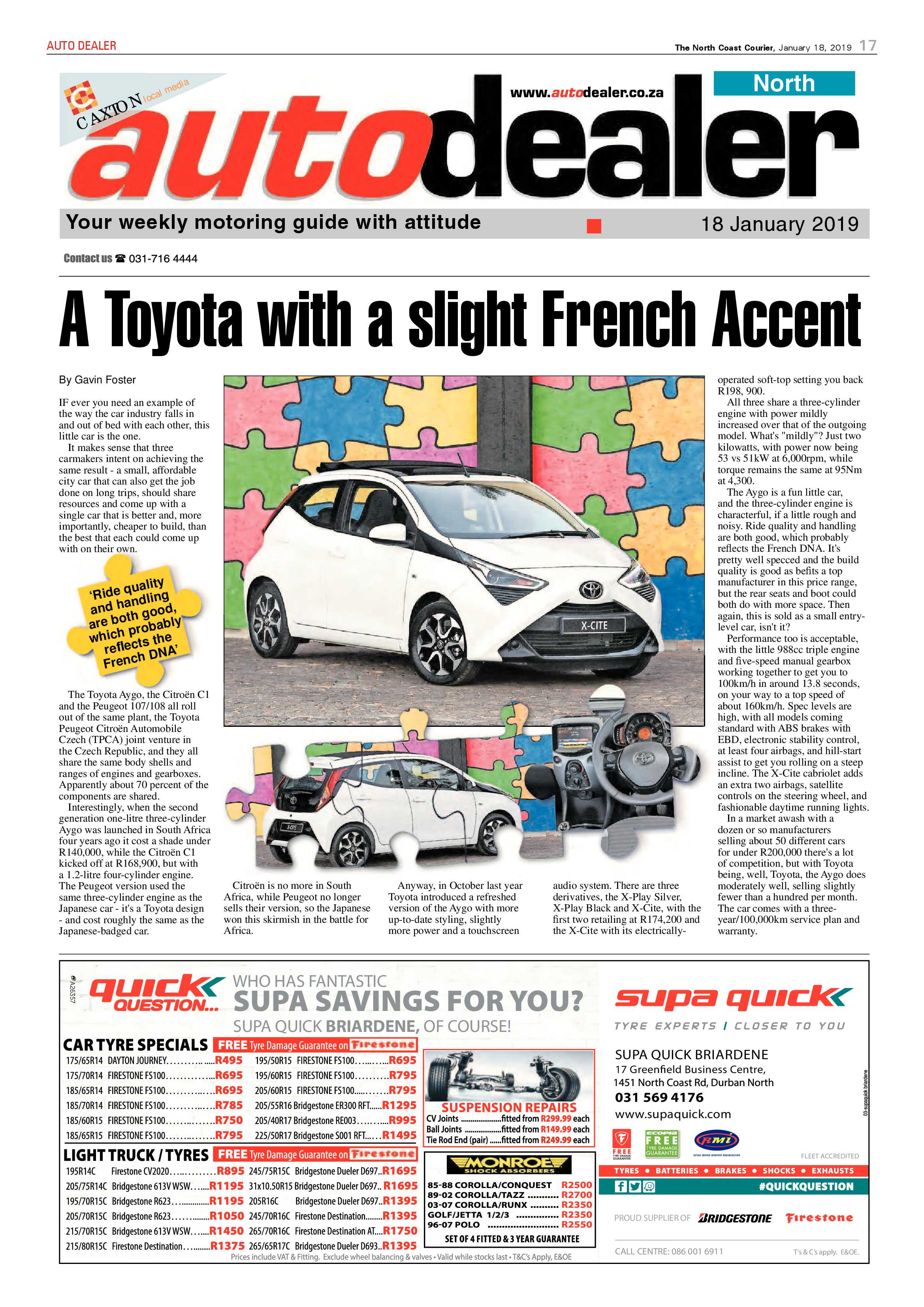 The North Coast Courier – 18 January 2019 page 17