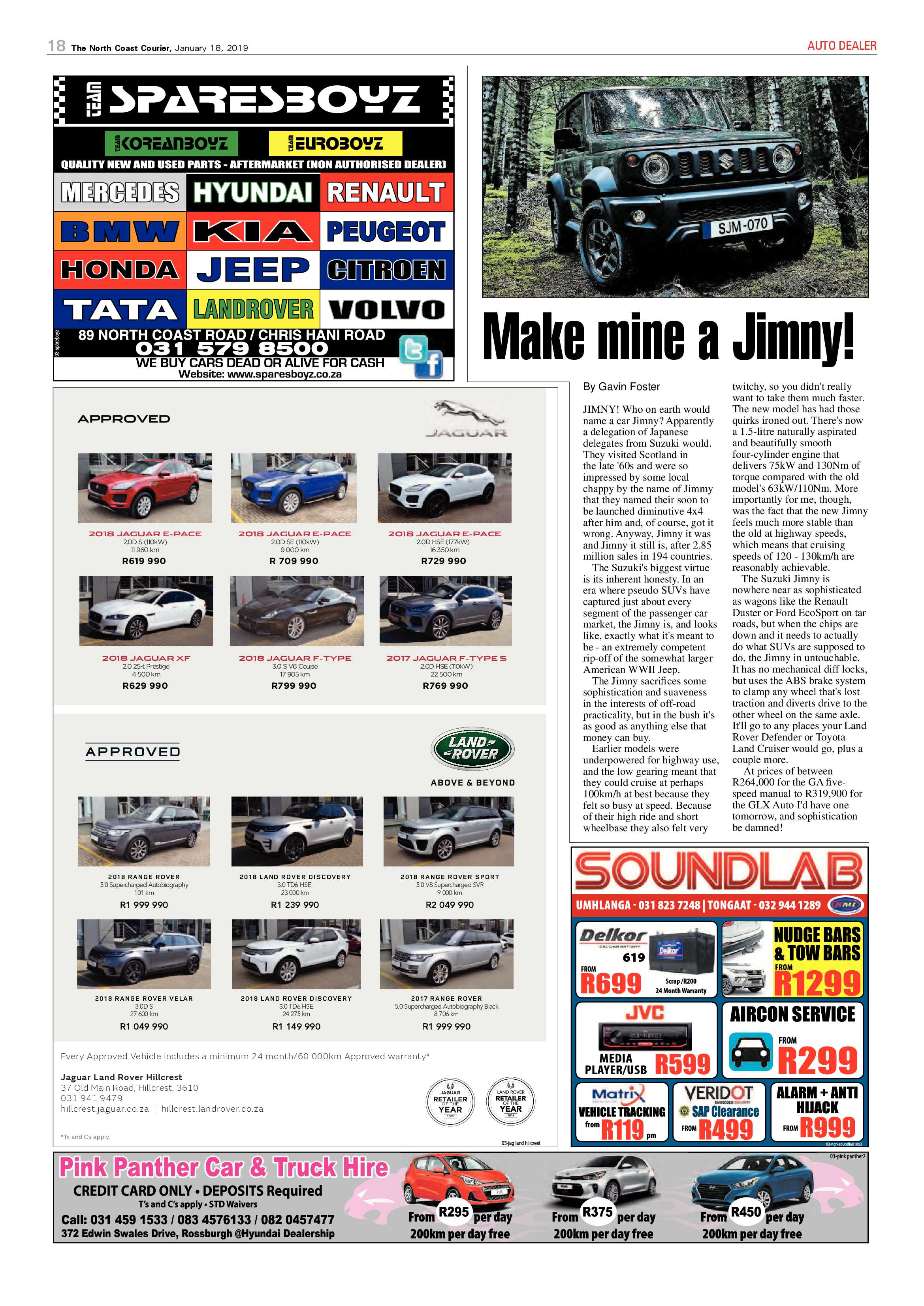 The North Coast Courier – 18 January 2019 page 18