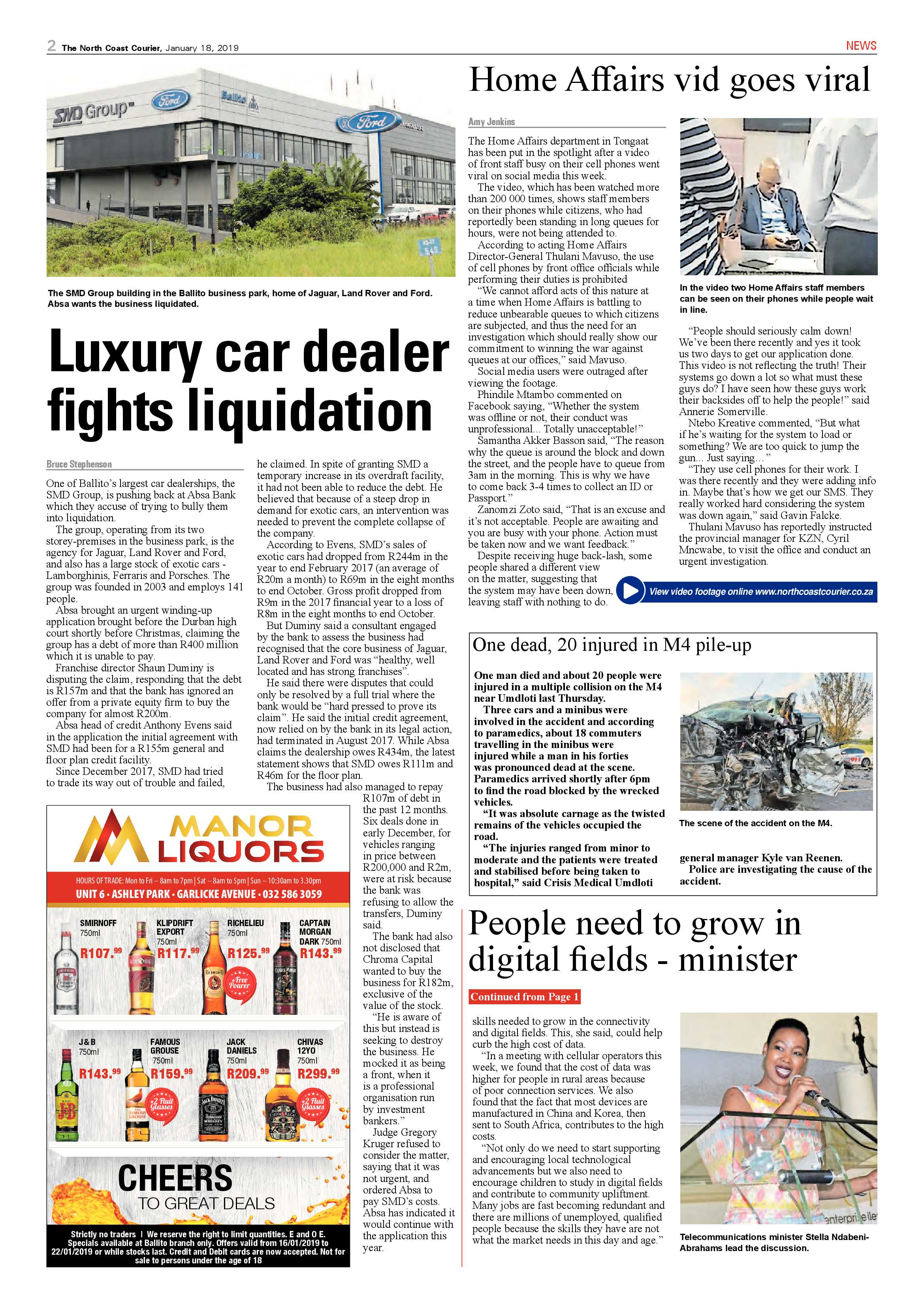 The North Coast Courier – 18 January 2019 page 2