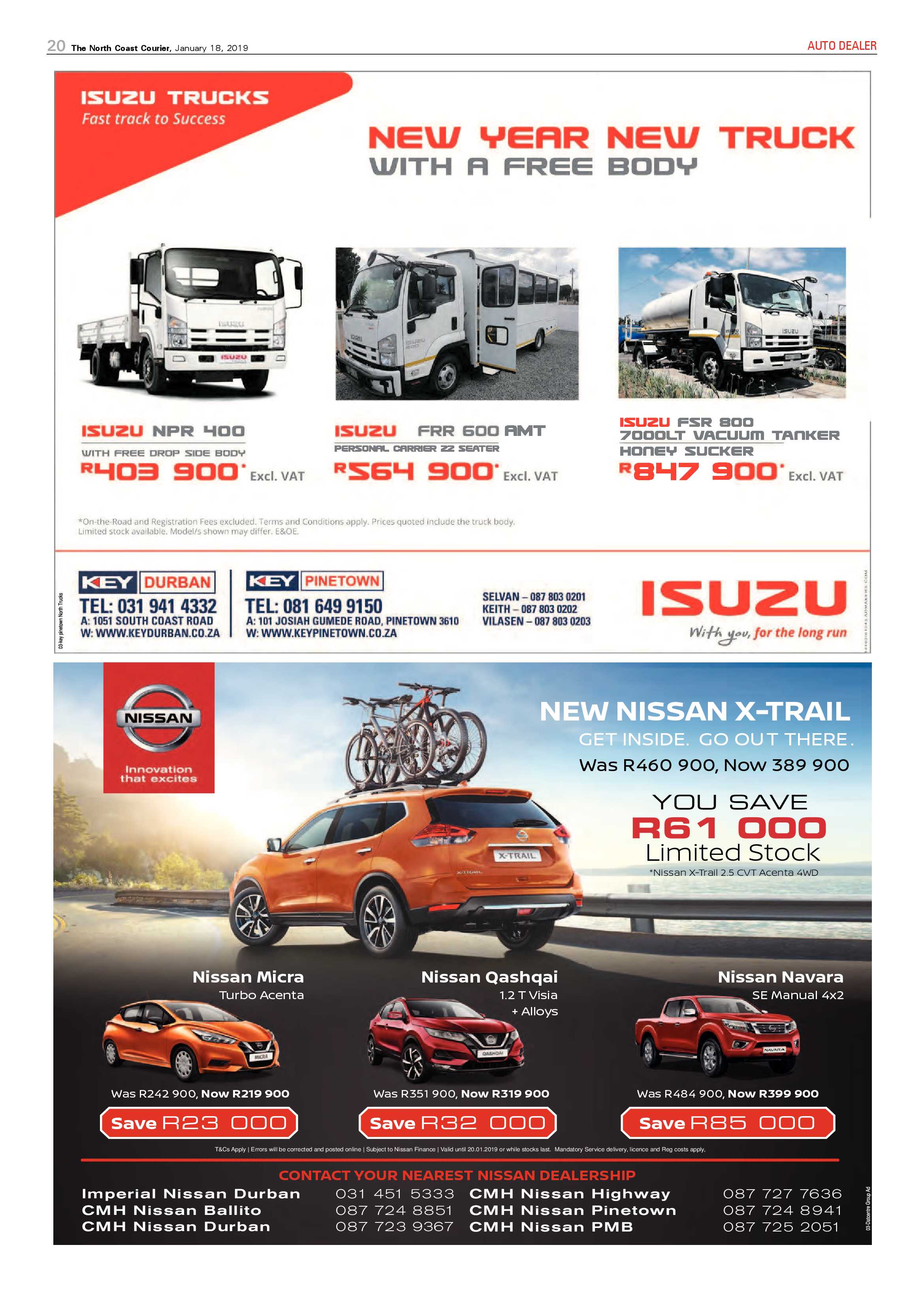 The North Coast Courier – 18 January 2019 page 20