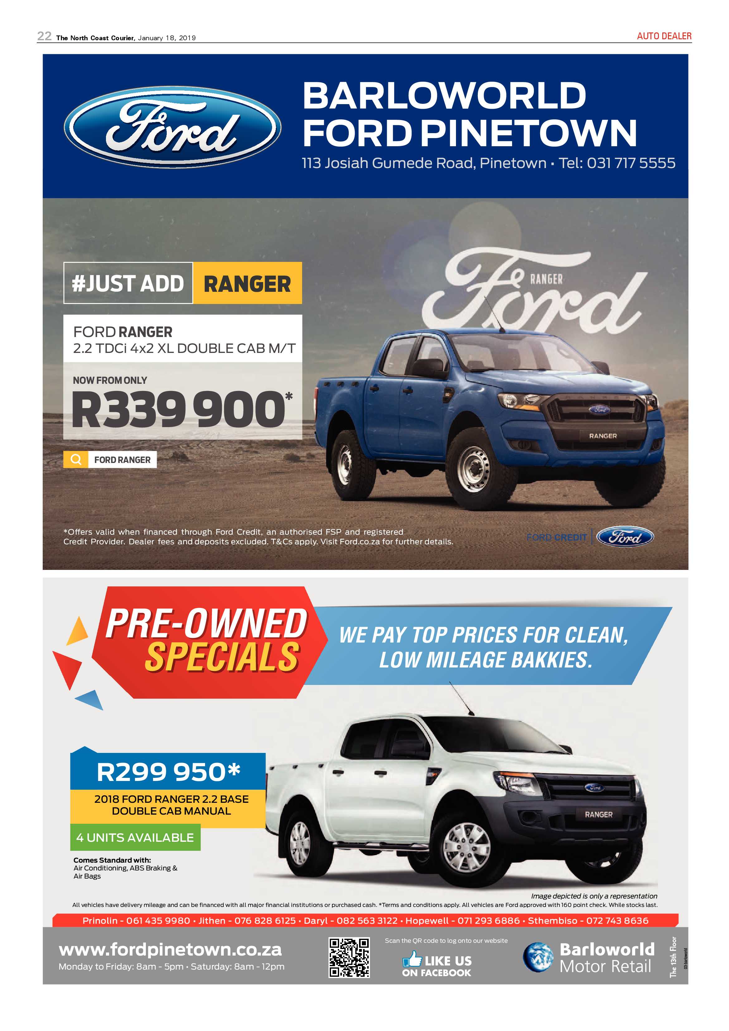 The North Coast Courier – 18 January 2019 page 22