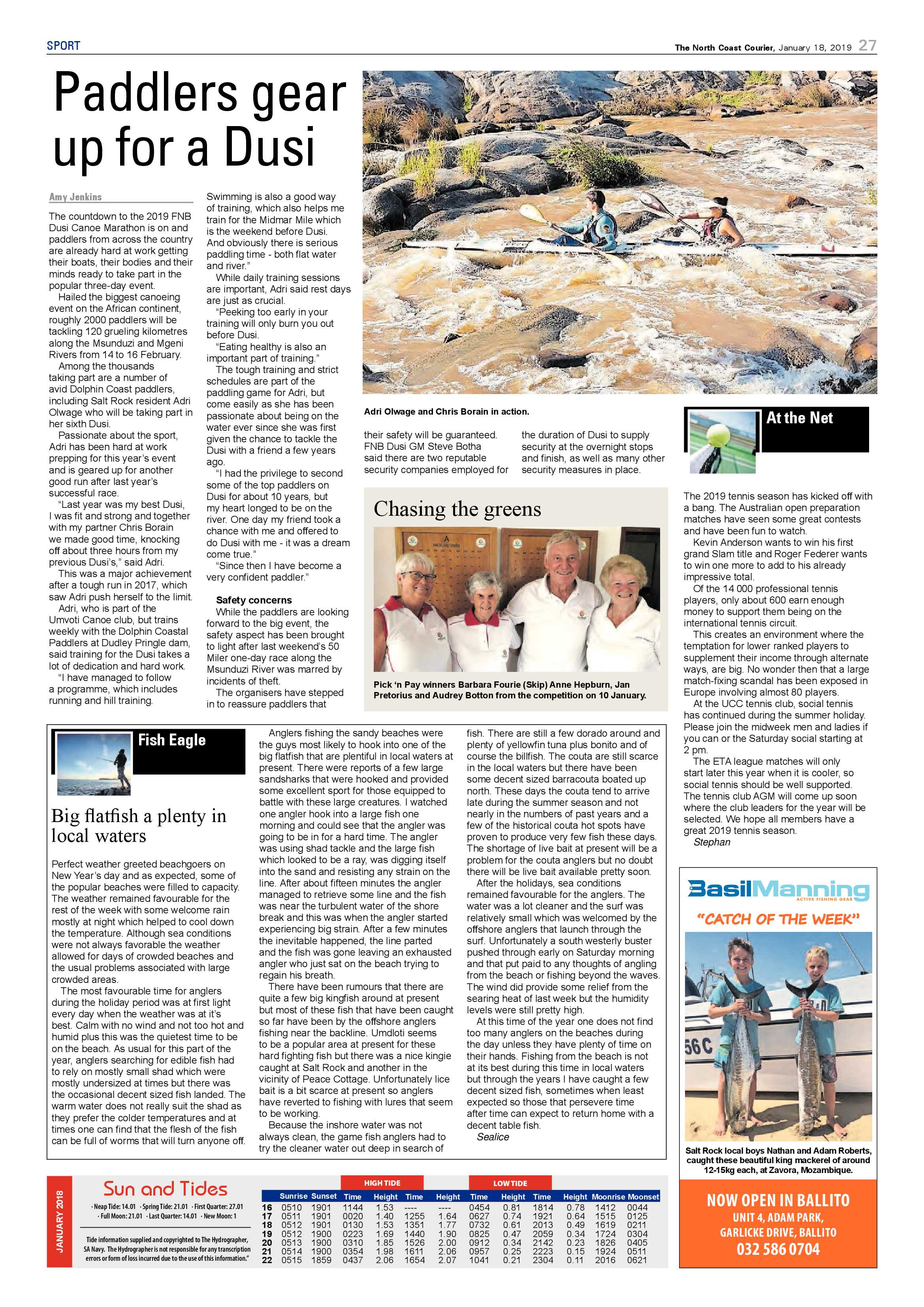The North Coast Courier – 18 January 2019 page 27