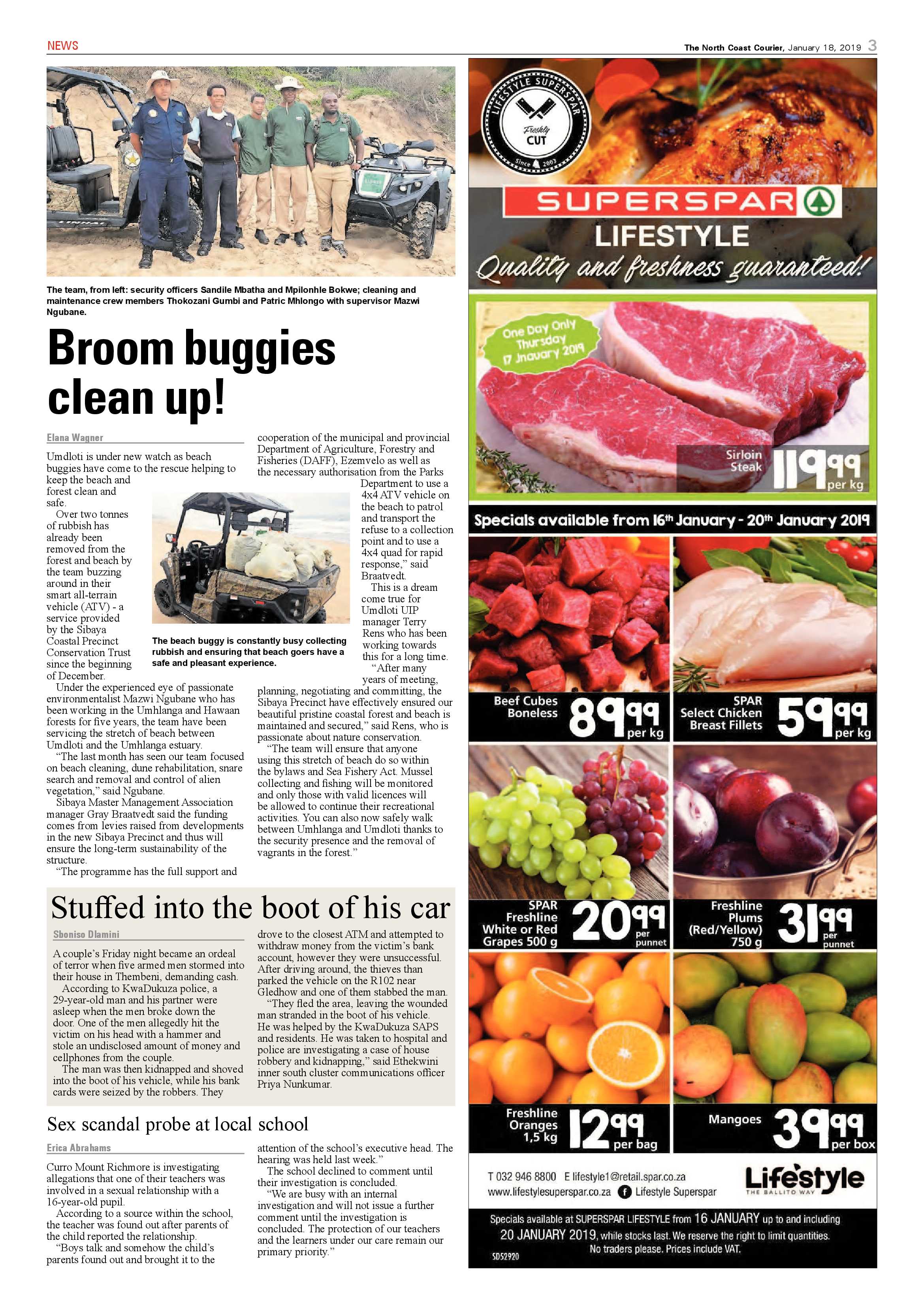 The North Coast Courier – 18 January 2019 page 3