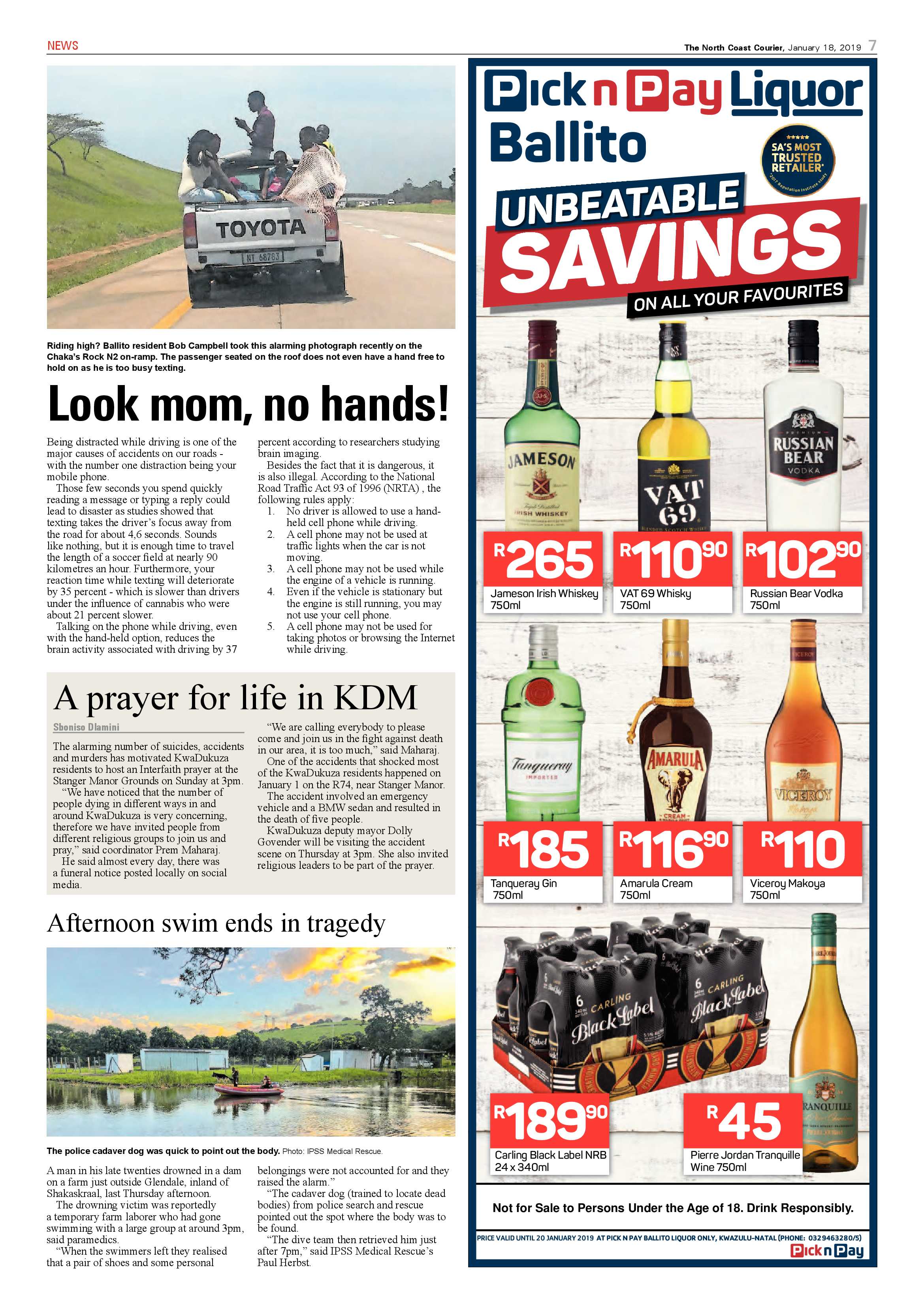 The North Coast Courier – 18 January 2019 page 7