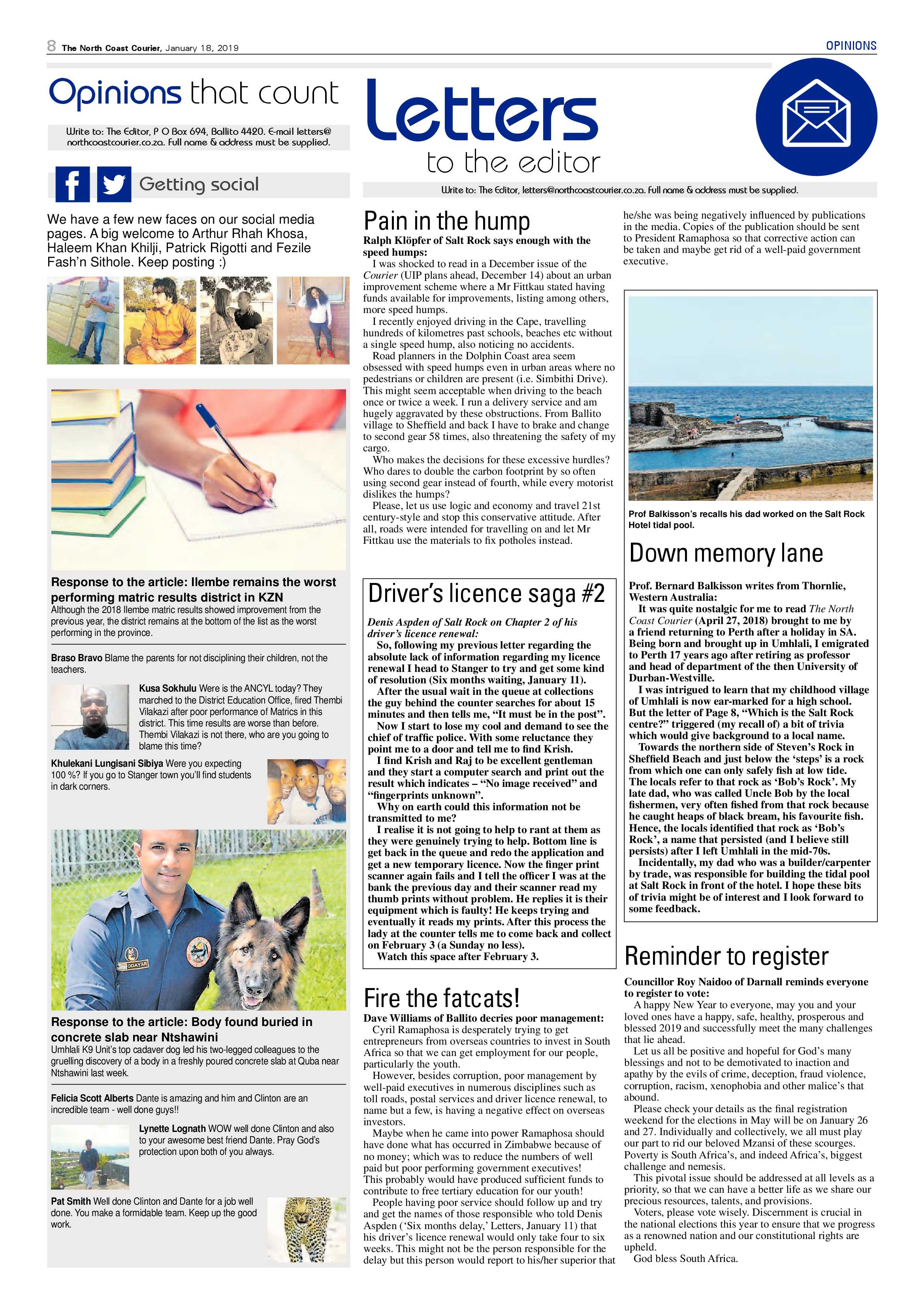 The North Coast Courier – 18 January 2019 page 8