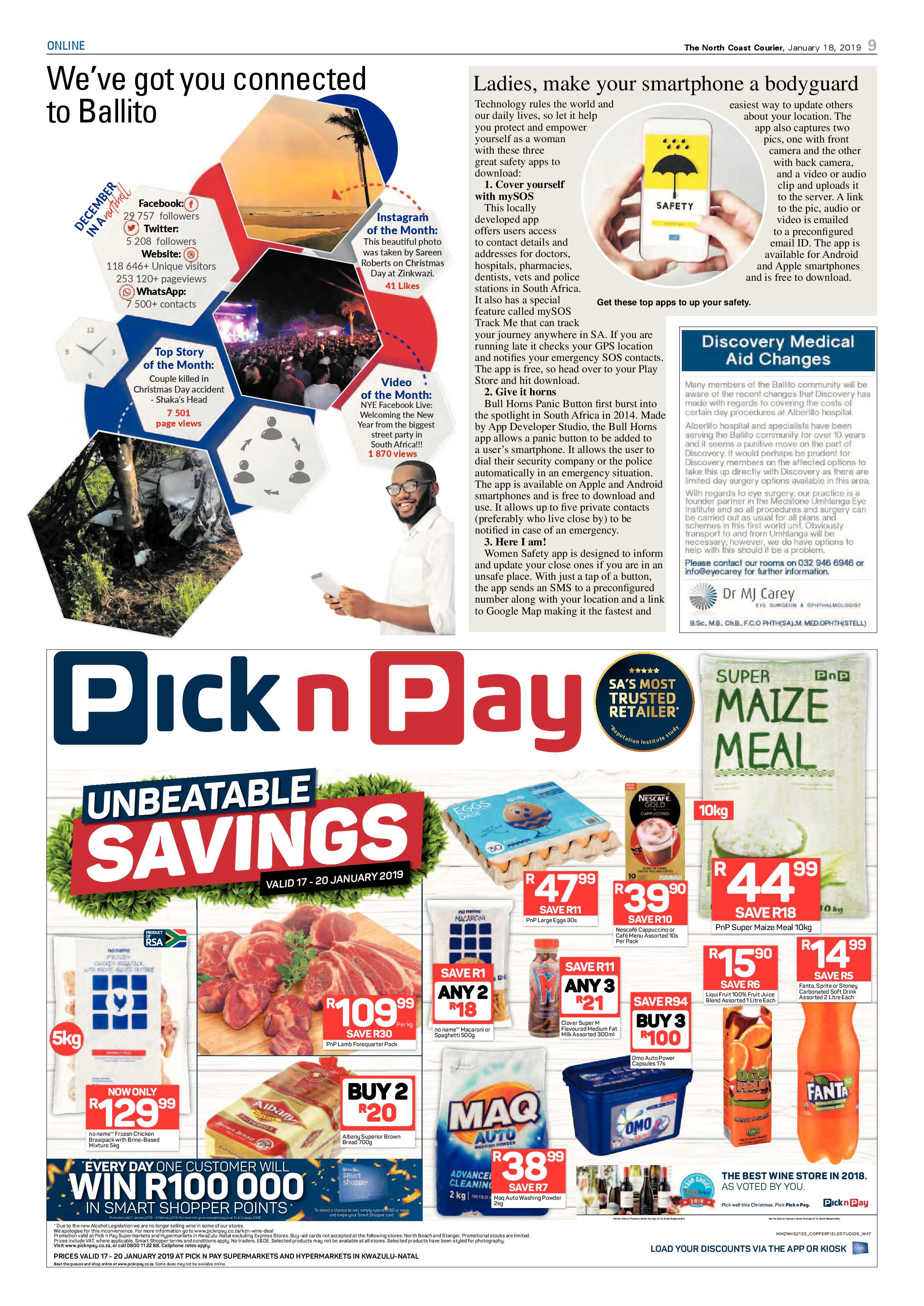 The North Coast Courier – 18 January 2019 page 9
