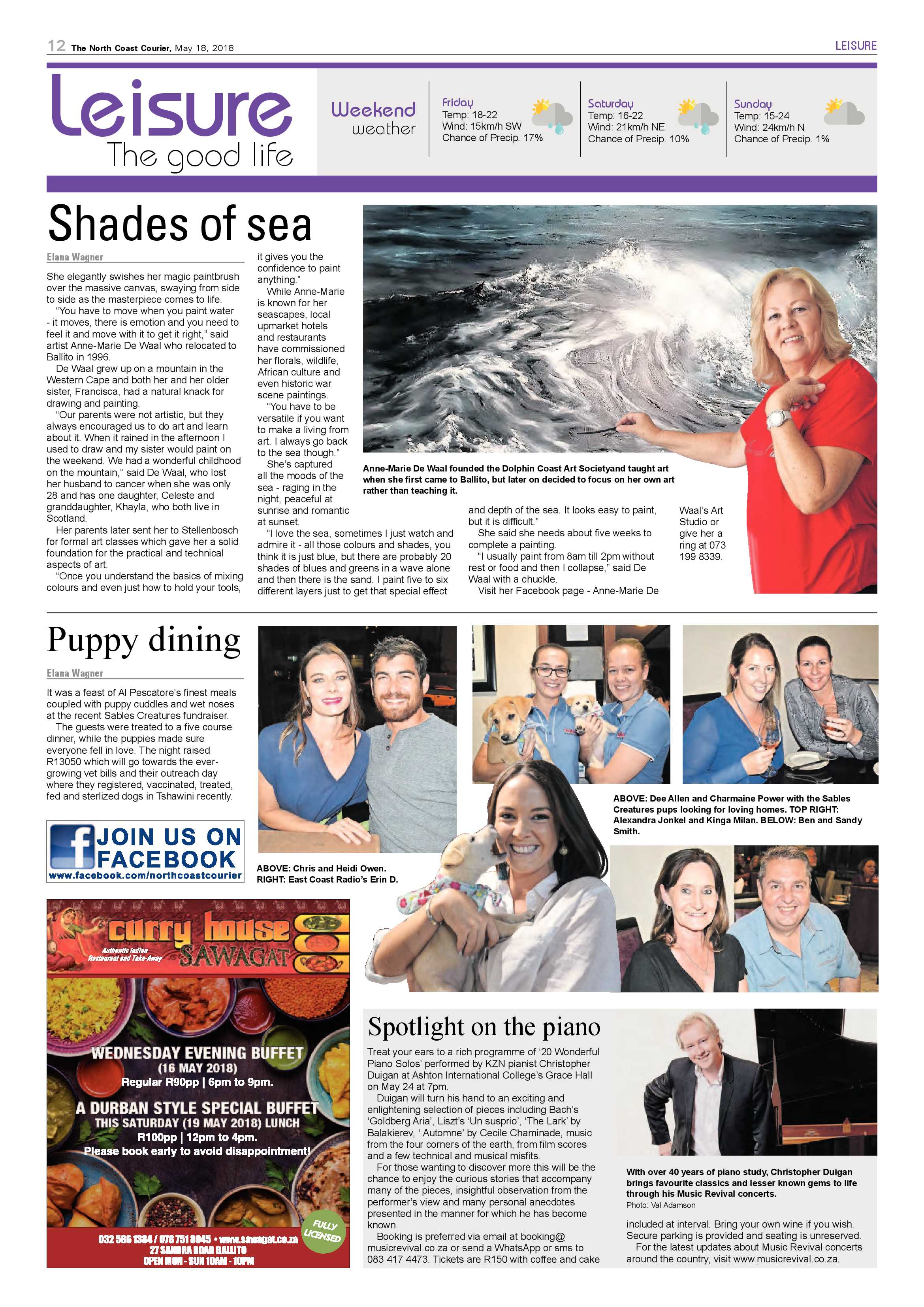 The North Coast Courier – 18 May 2018 page 12