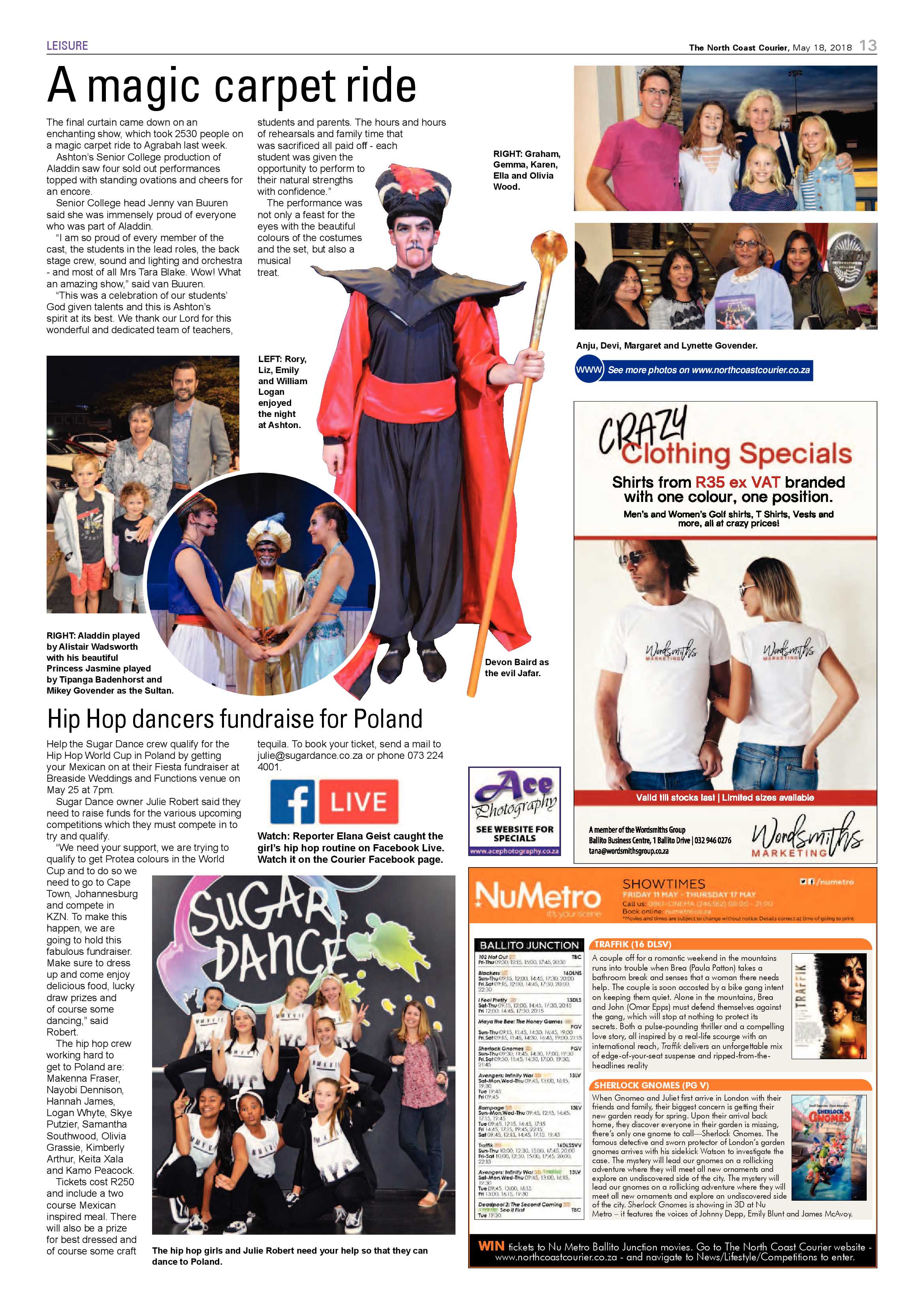 The North Coast Courier – 18 May 2018 page 13