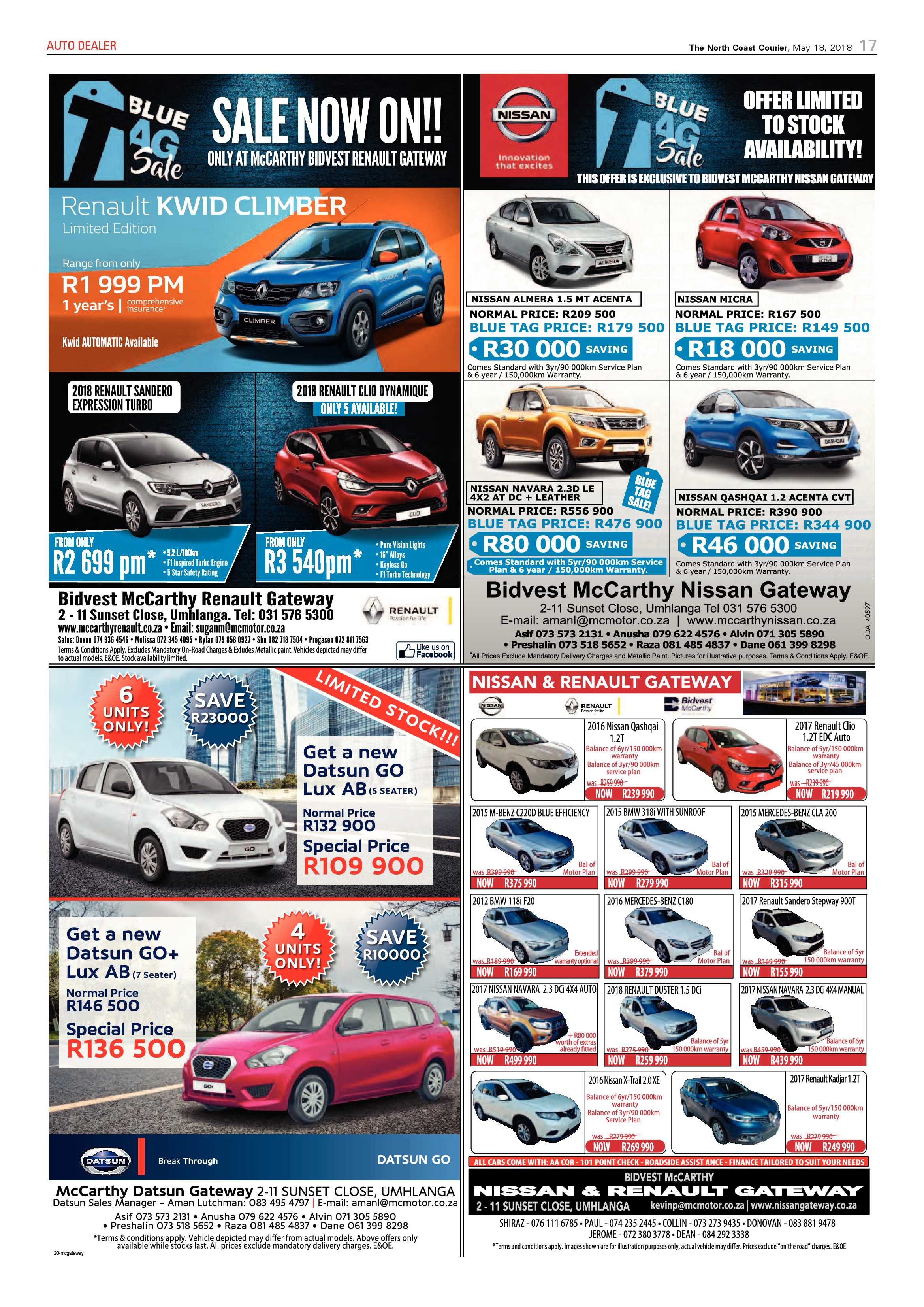 The North Coast Courier – 18 May 2018 page 17