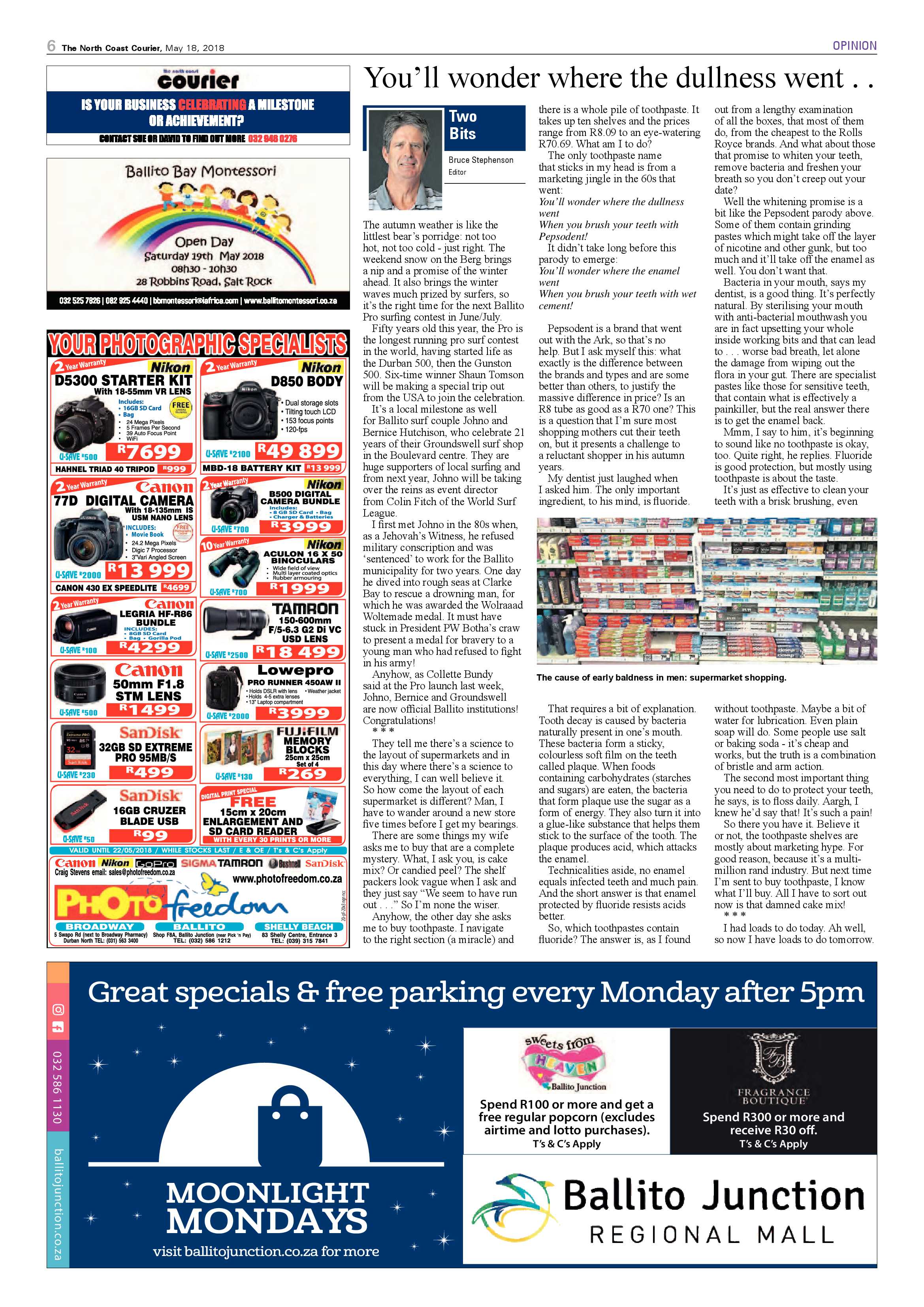 The North Coast Courier – 18 May 2018 page 6