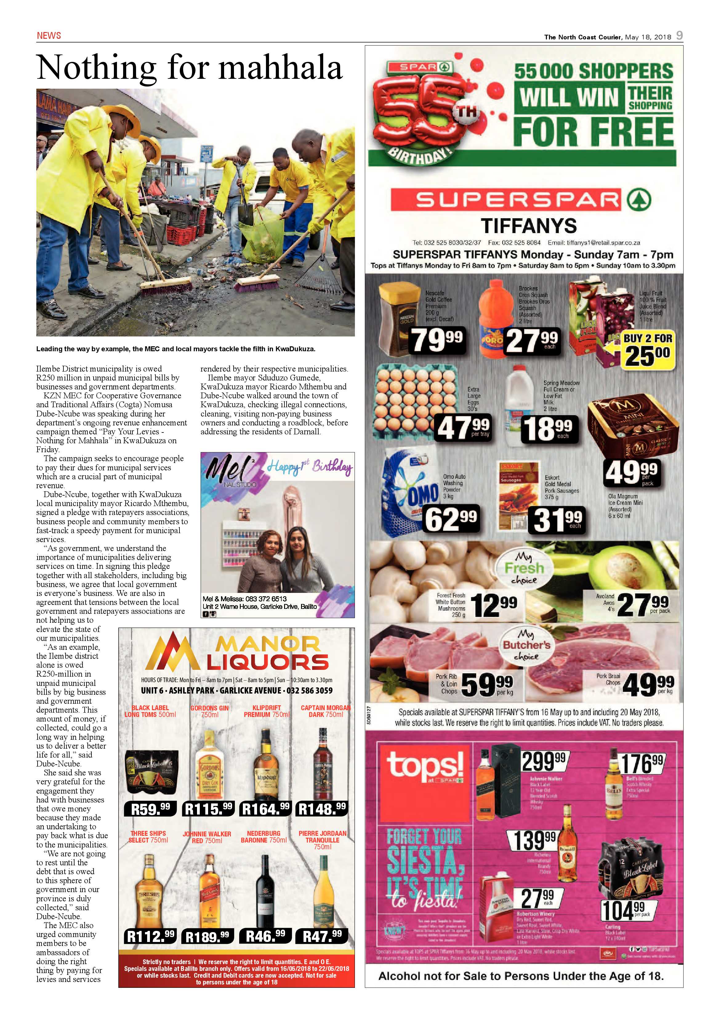 The North Coast Courier – 18 May 2018 page 9