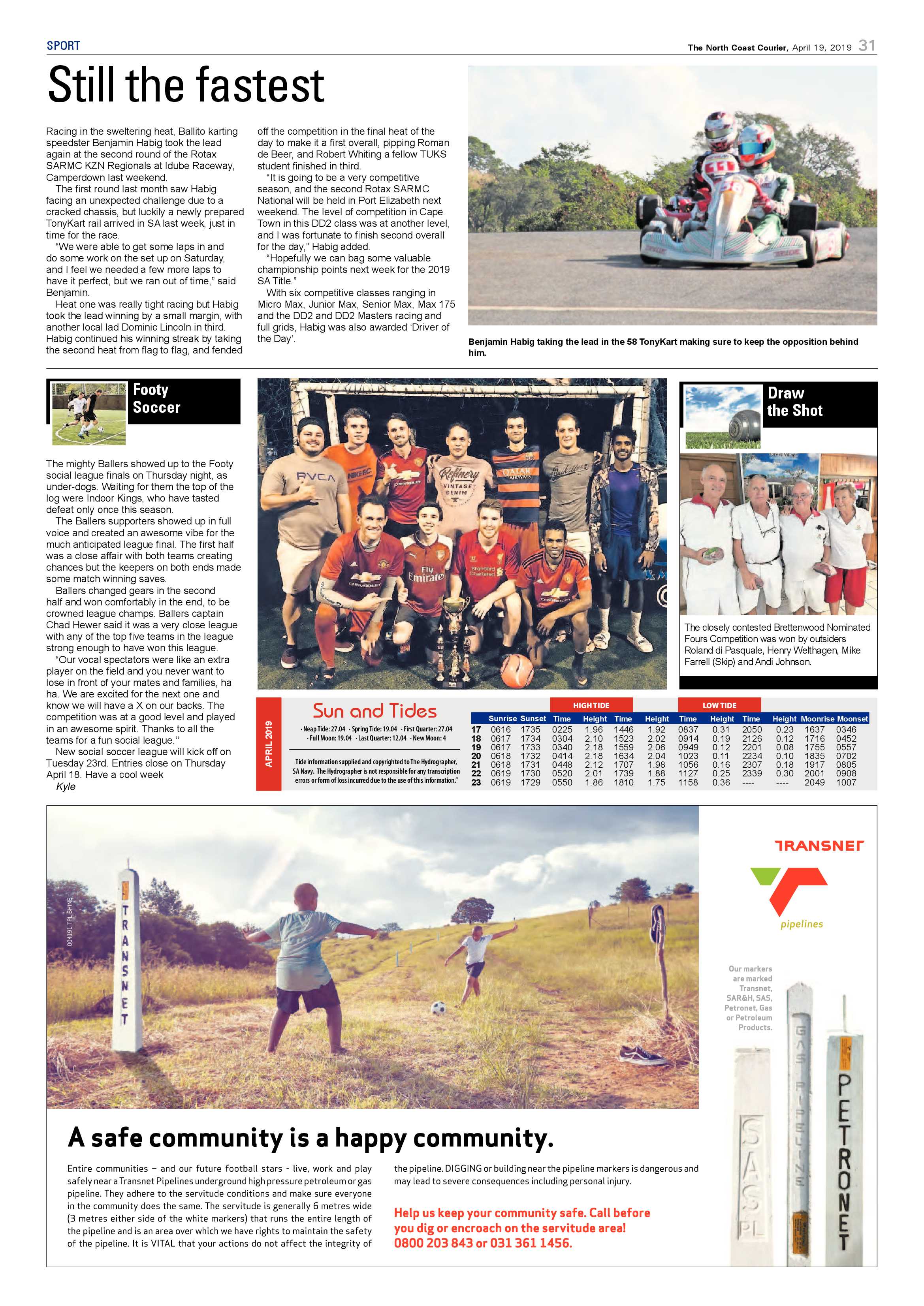The North Coast Courier – 19 April 2019 page 31