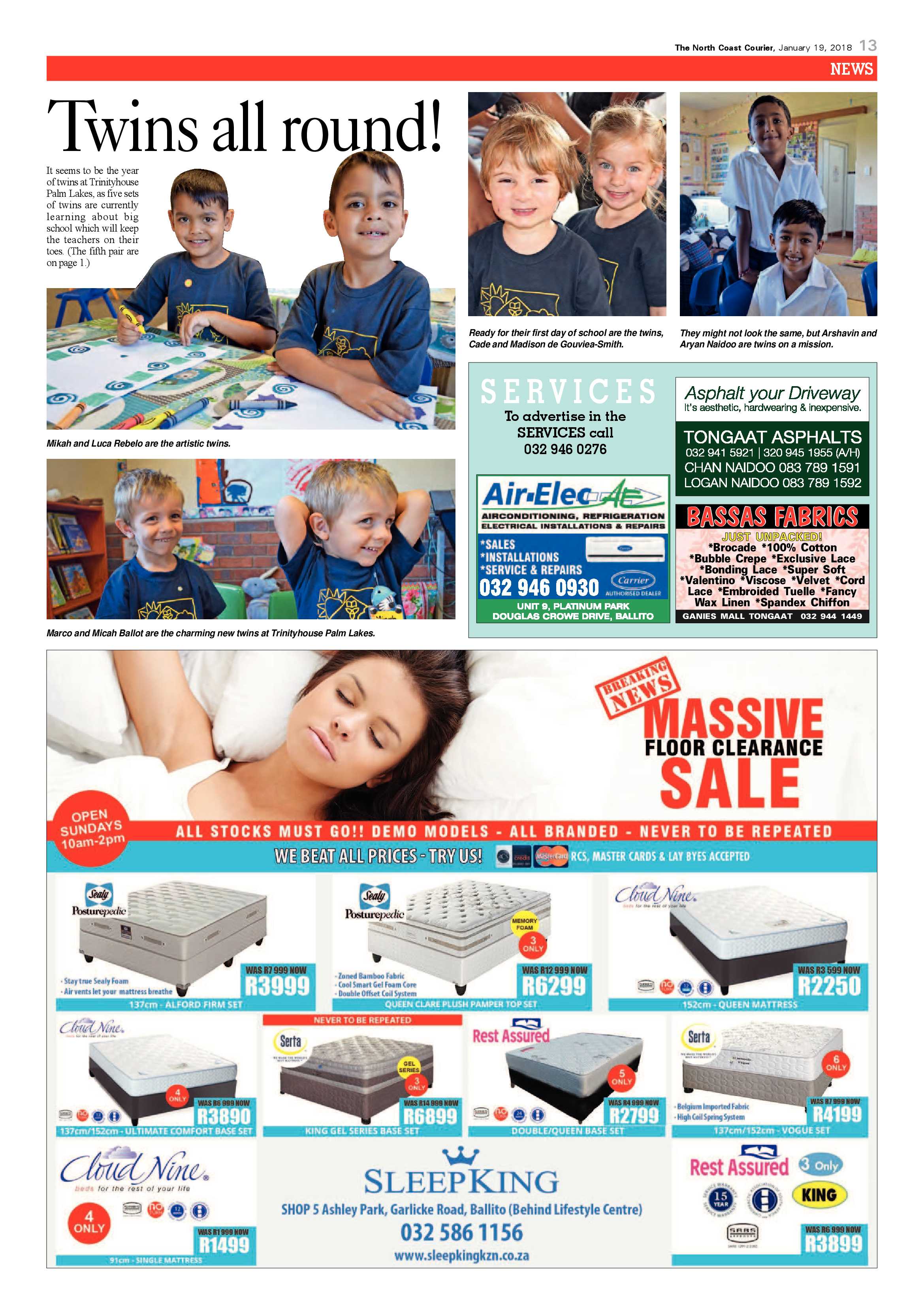 The North Coast Courier – 19 January 2018 page 13