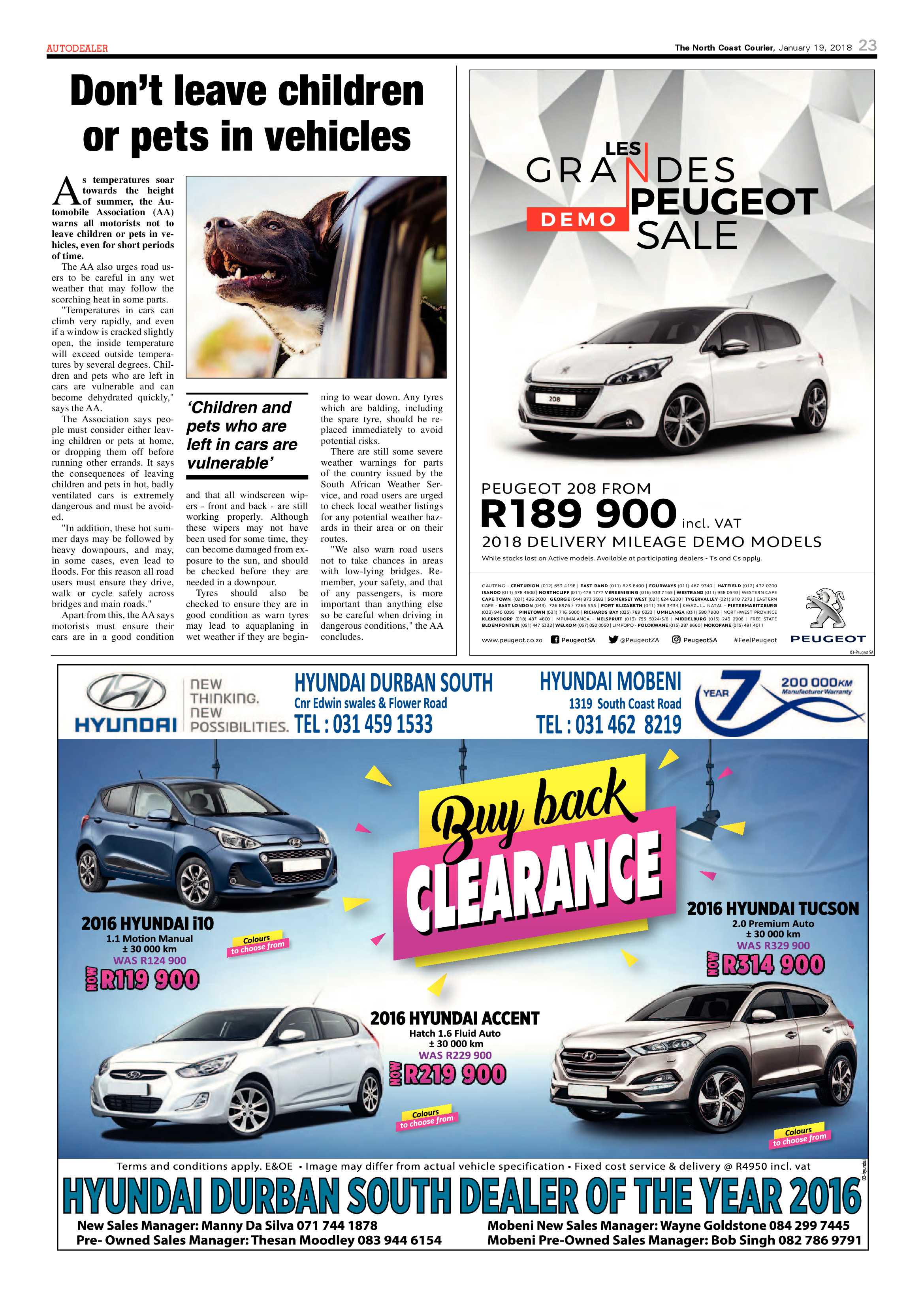 The North Coast Courier – 19 January 2018 page 23