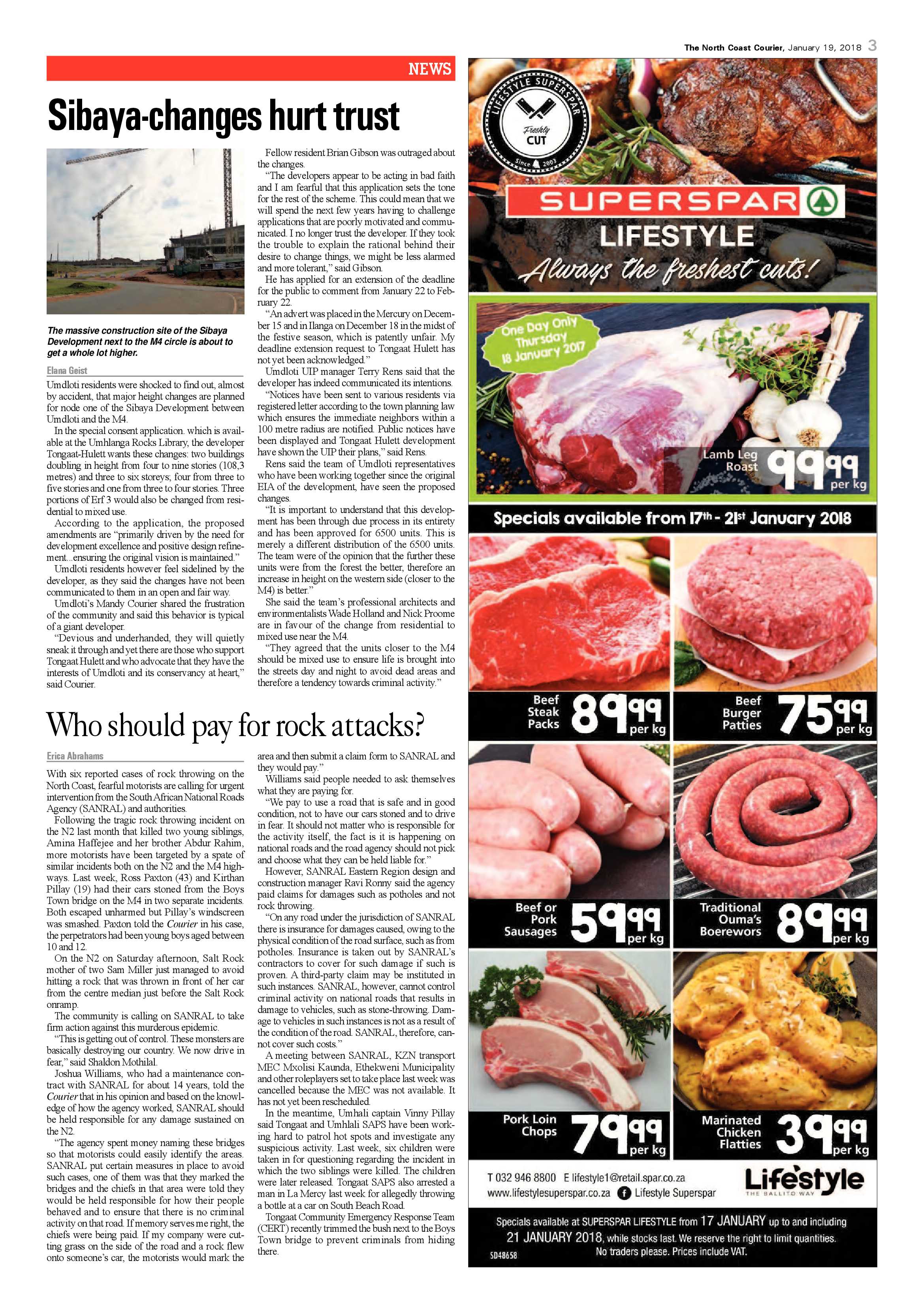 The North Coast Courier – 19 January 2018 page 3