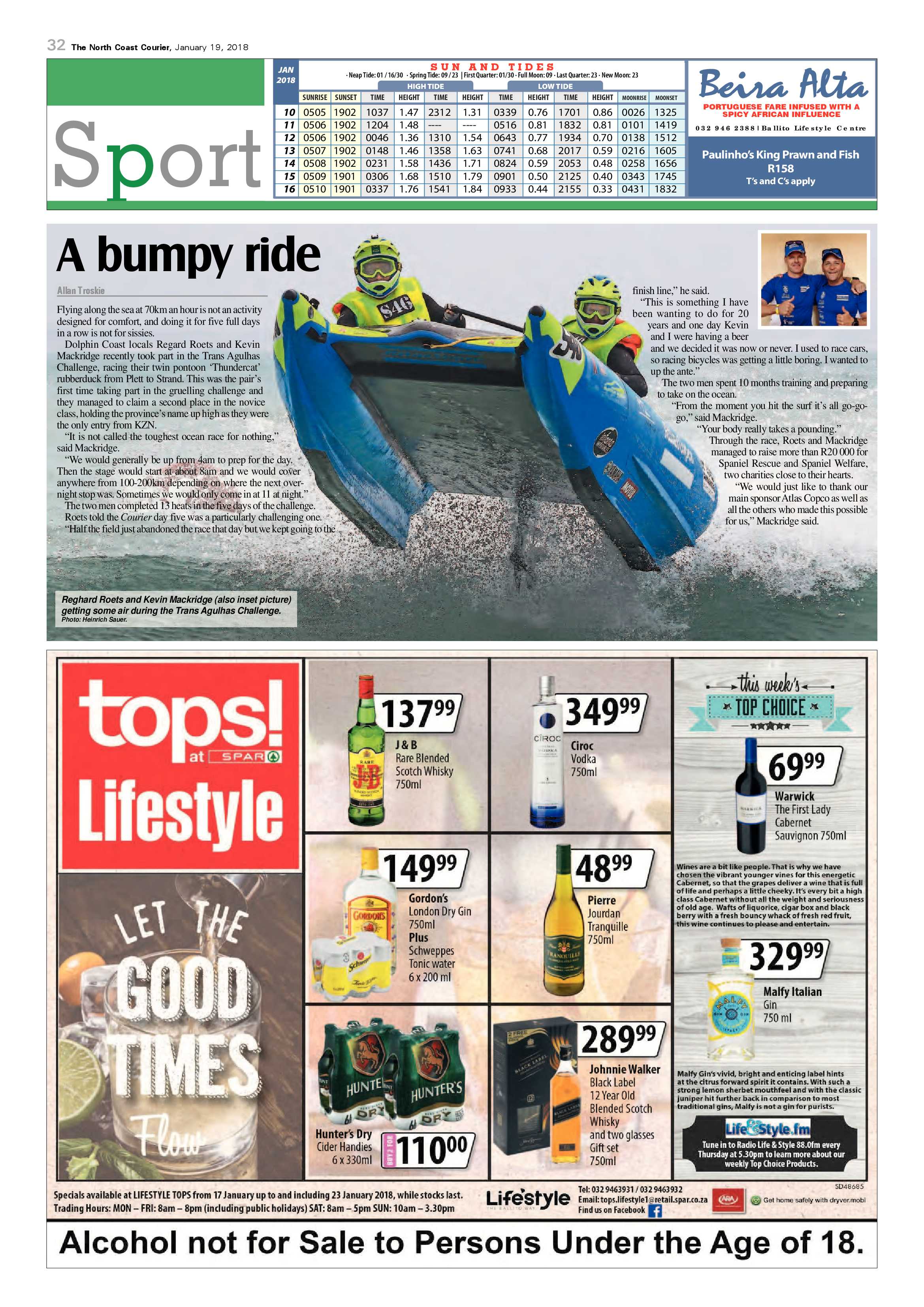 The North Coast Courier – 19 January 2018 page 32