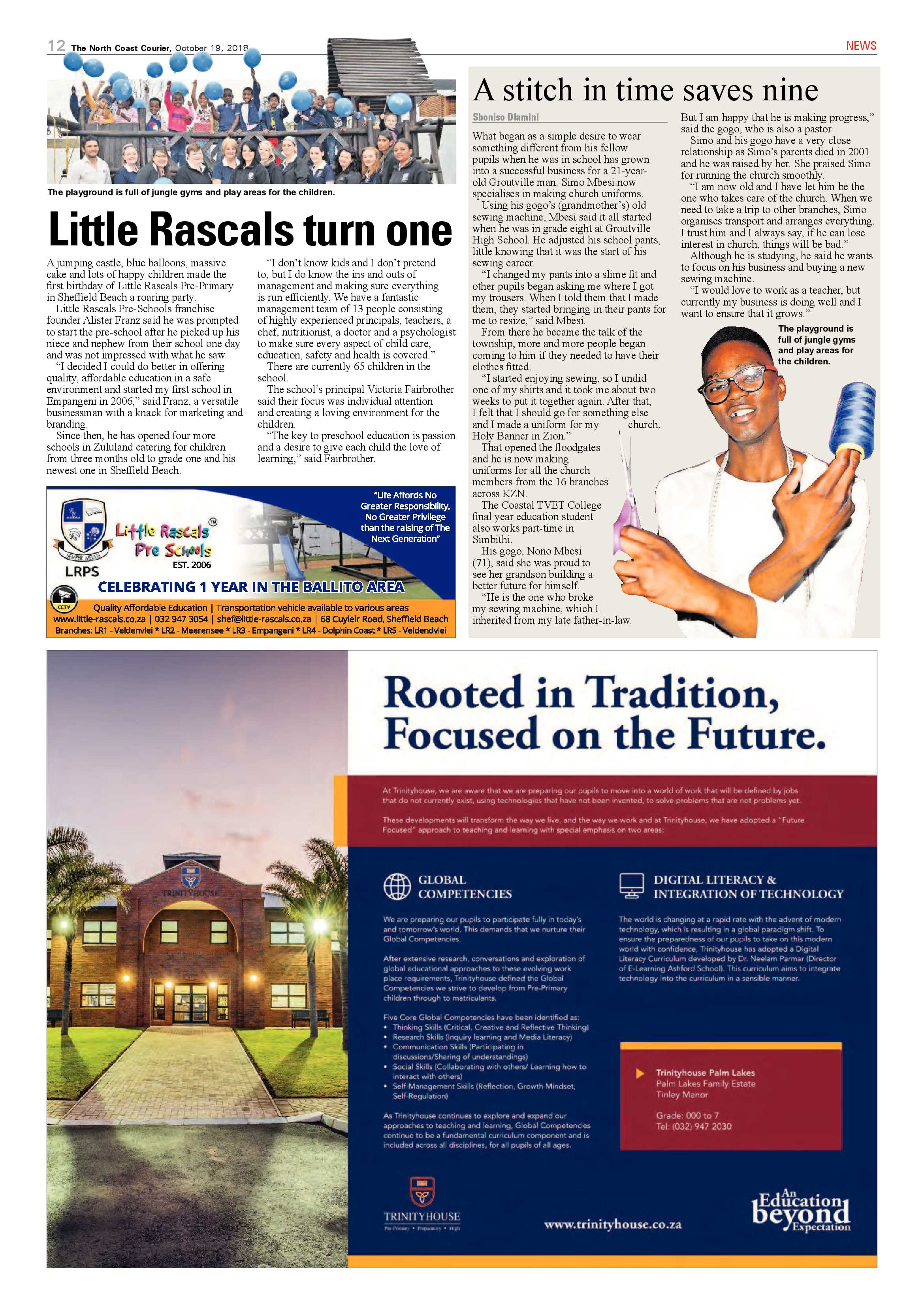 The North Coast Courier – 19 October 2018 page 12