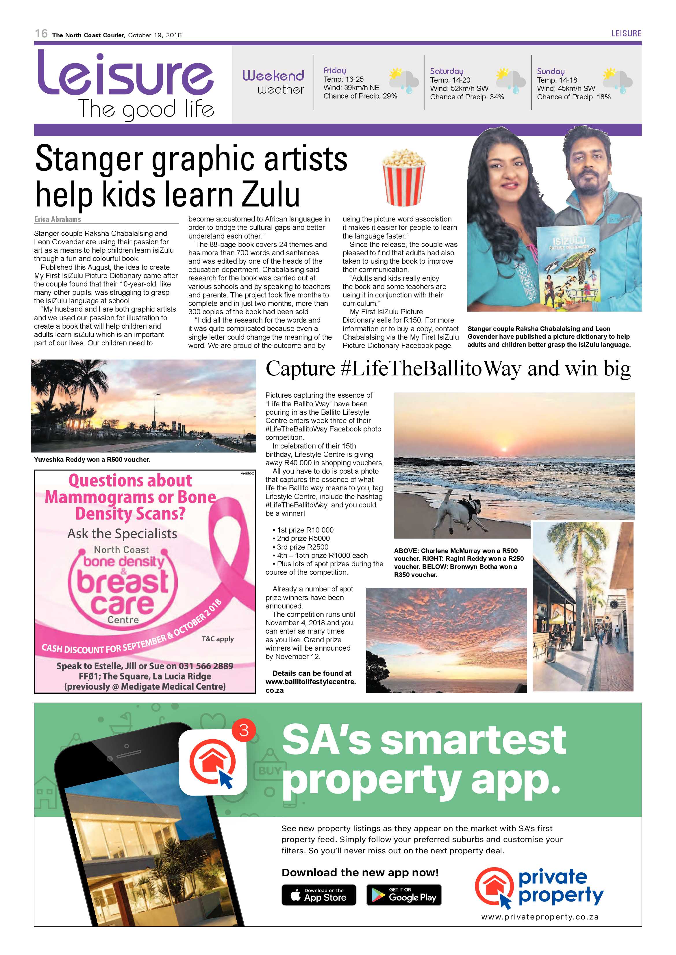 The North Coast Courier – 19 October 2018 page 16