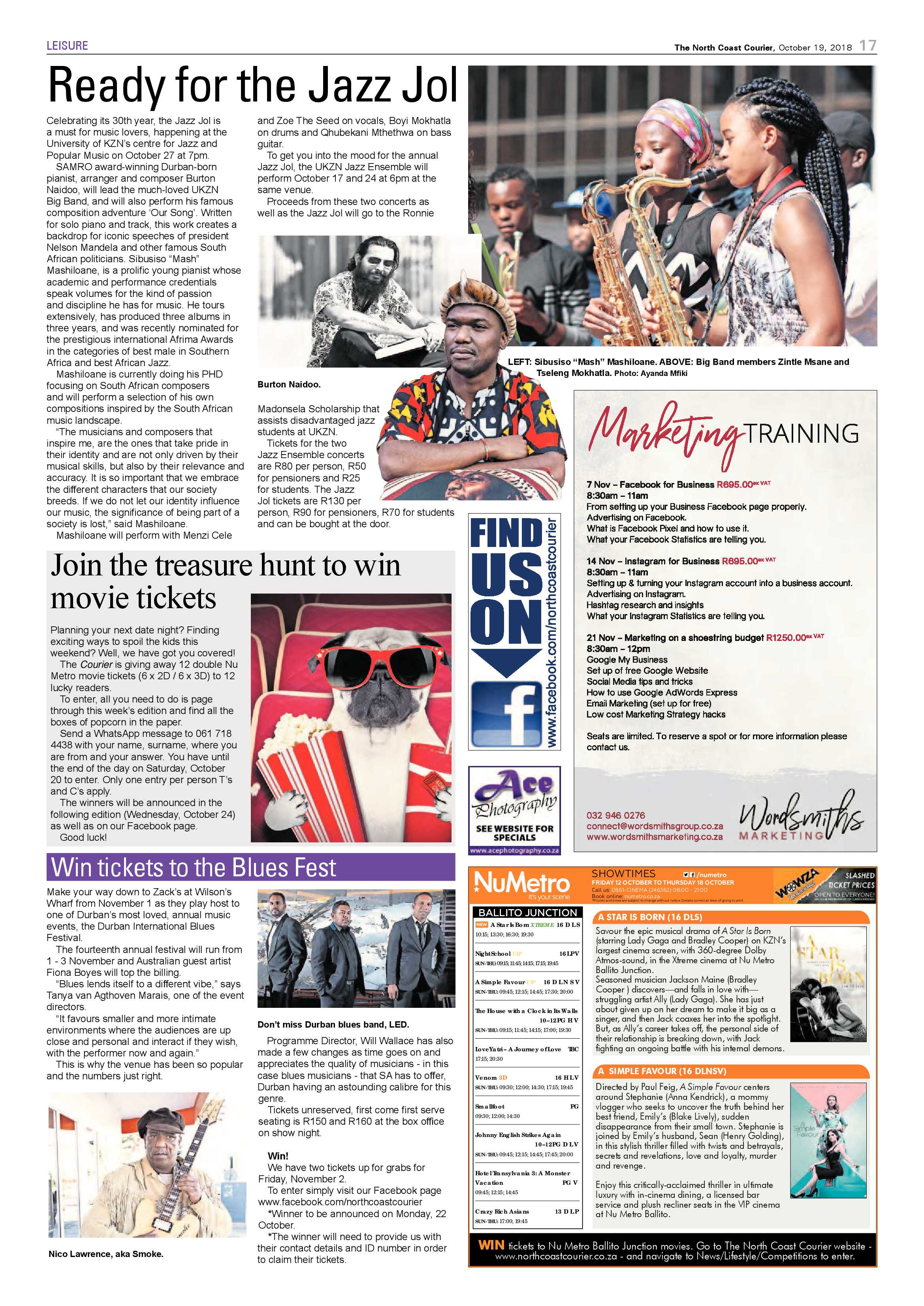 The North Coast Courier – 19 October 2018 page 17