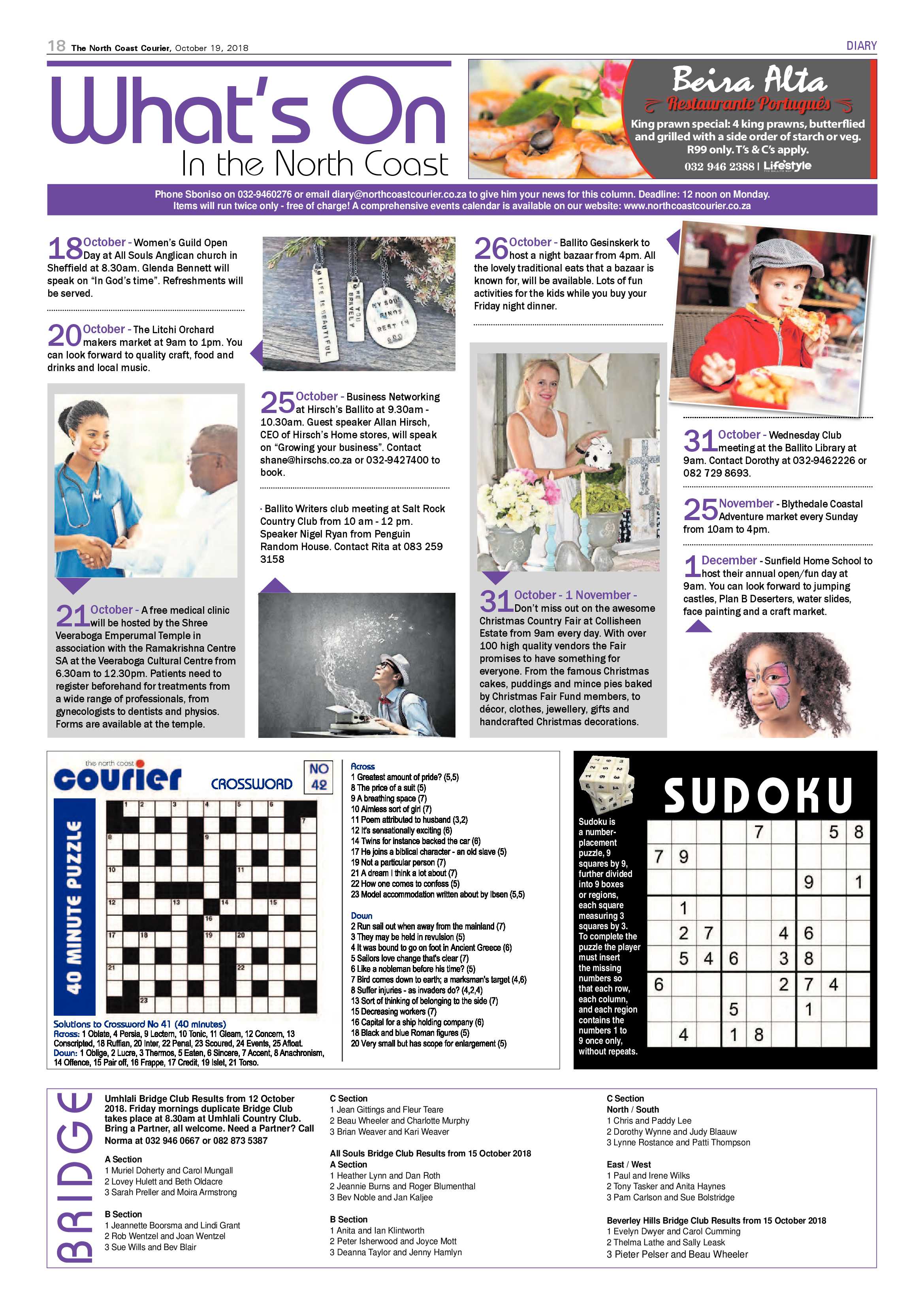 The North Coast Courier – 19 October 2018 page 18