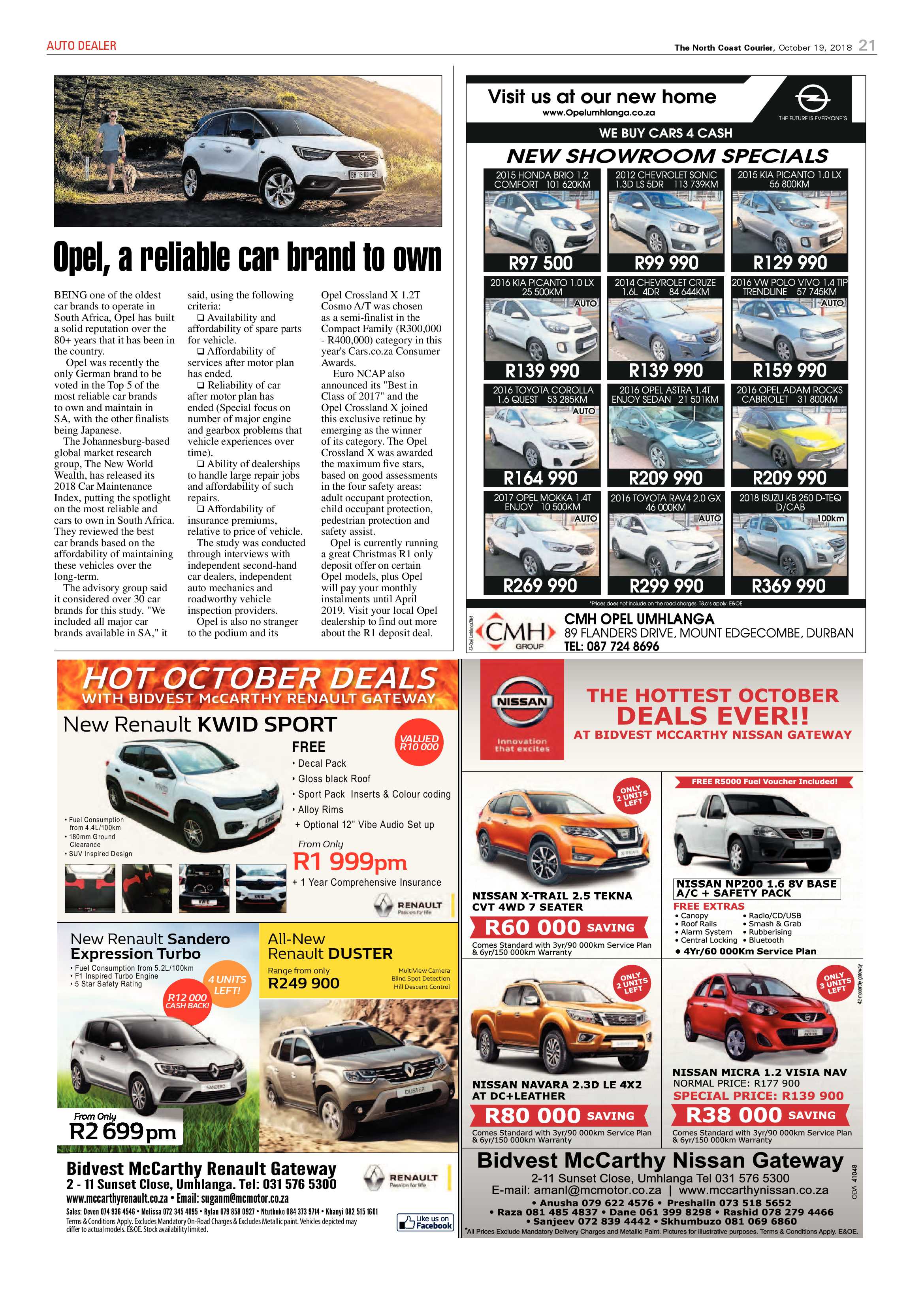 The North Coast Courier – 19 October 2018 page 21