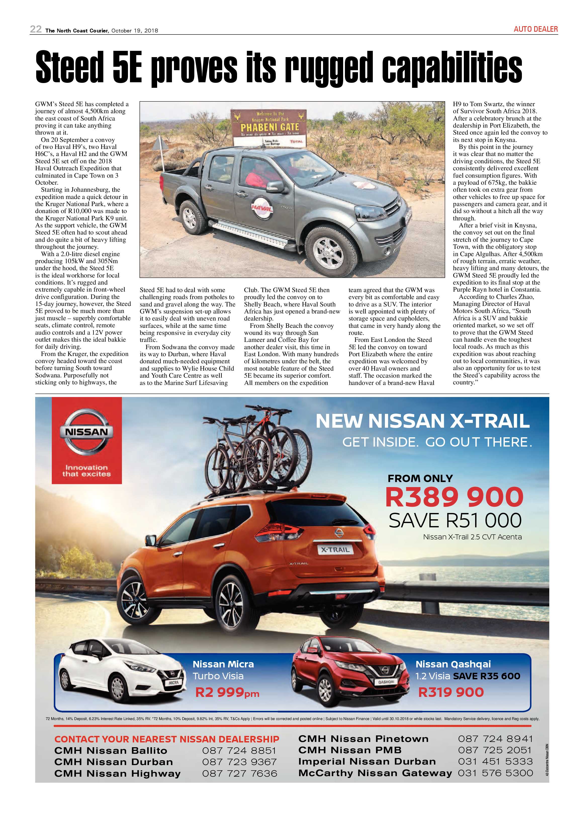 The North Coast Courier – 19 October 2018 page 22