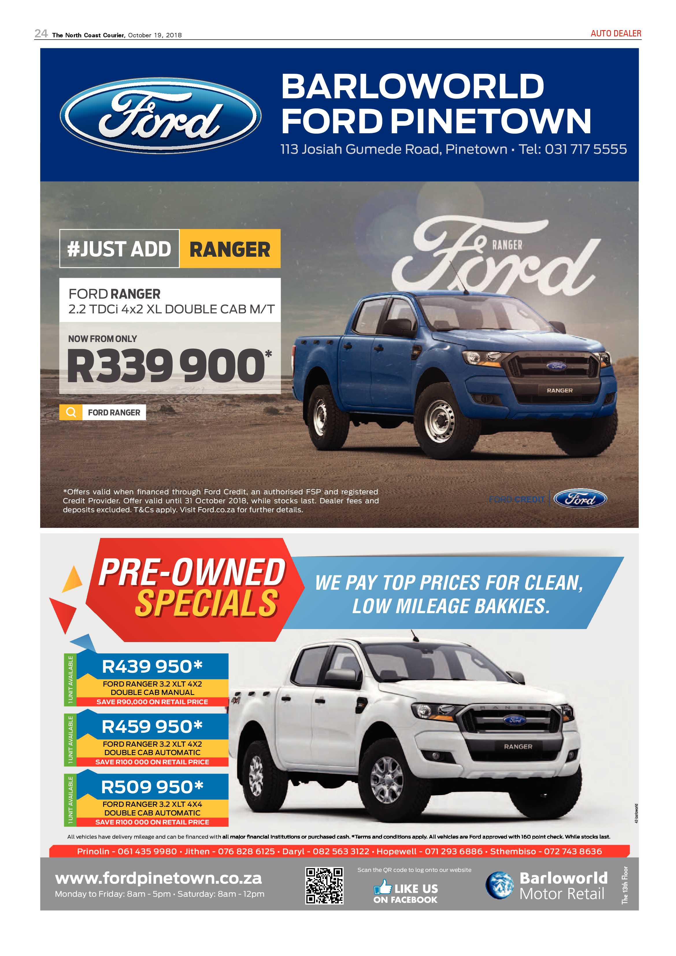 The North Coast Courier – 19 October 2018 page 24