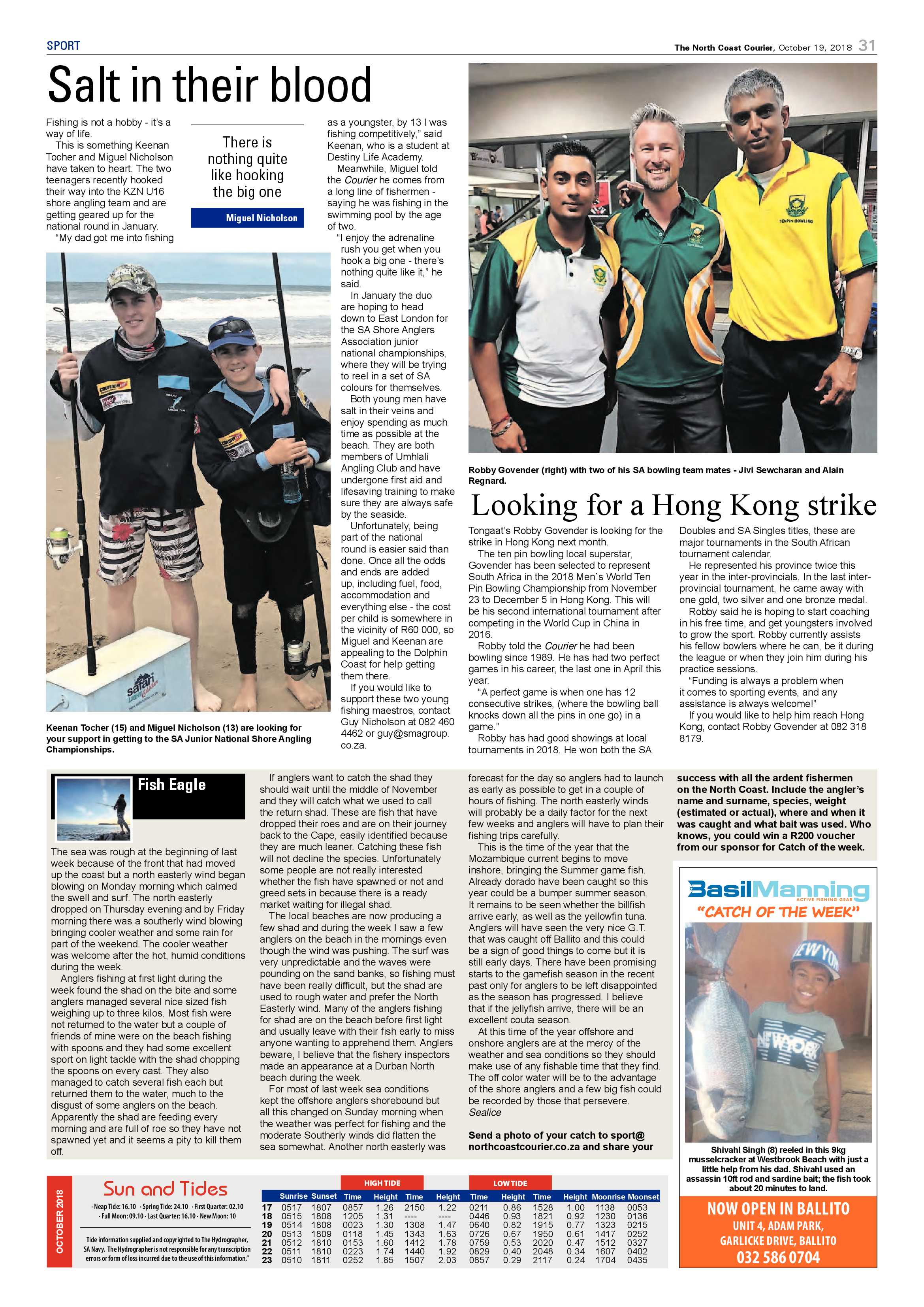 The North Coast Courier – 19 October 2018 page 31