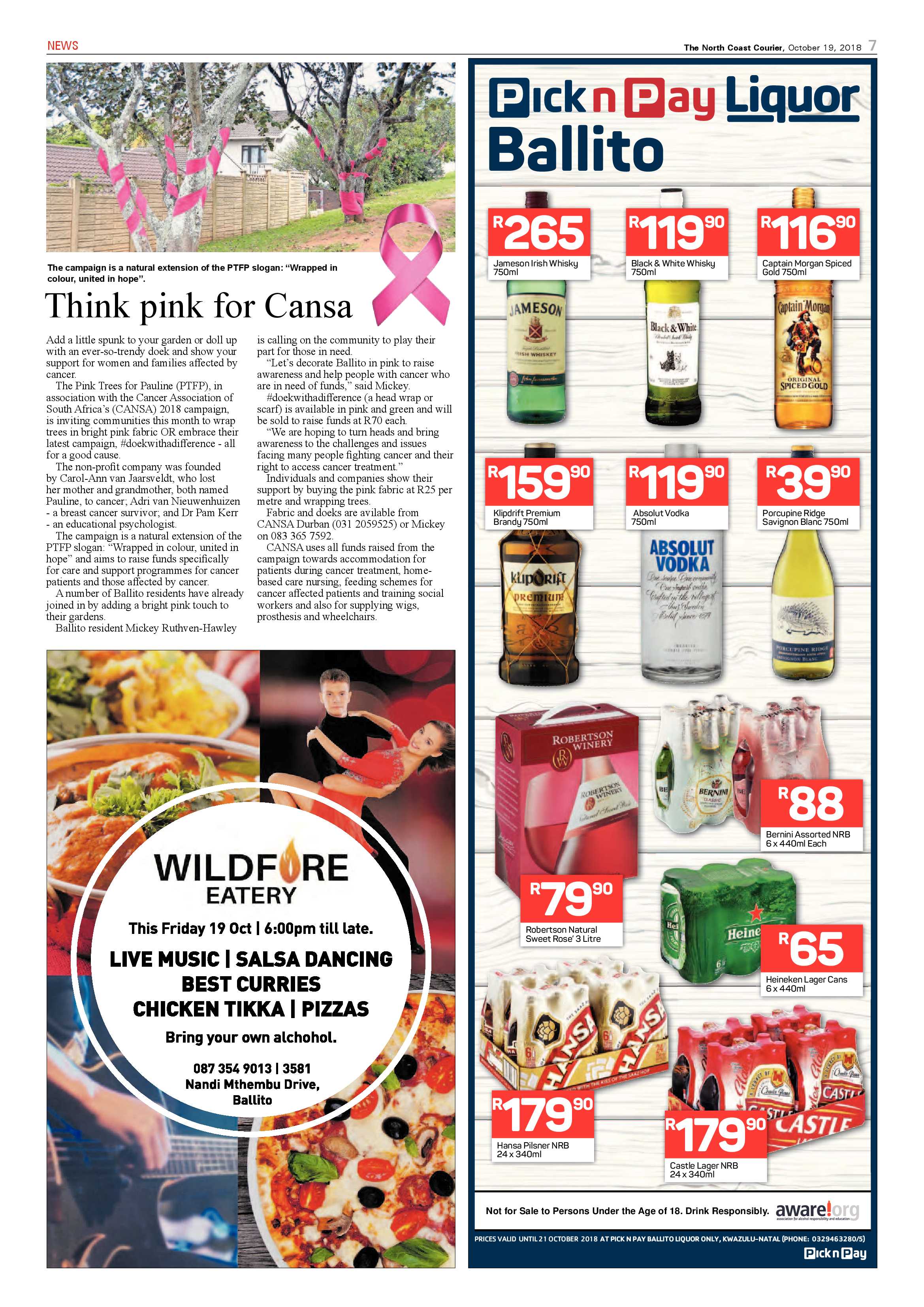 The North Coast Courier – 19 October 2018 page 7