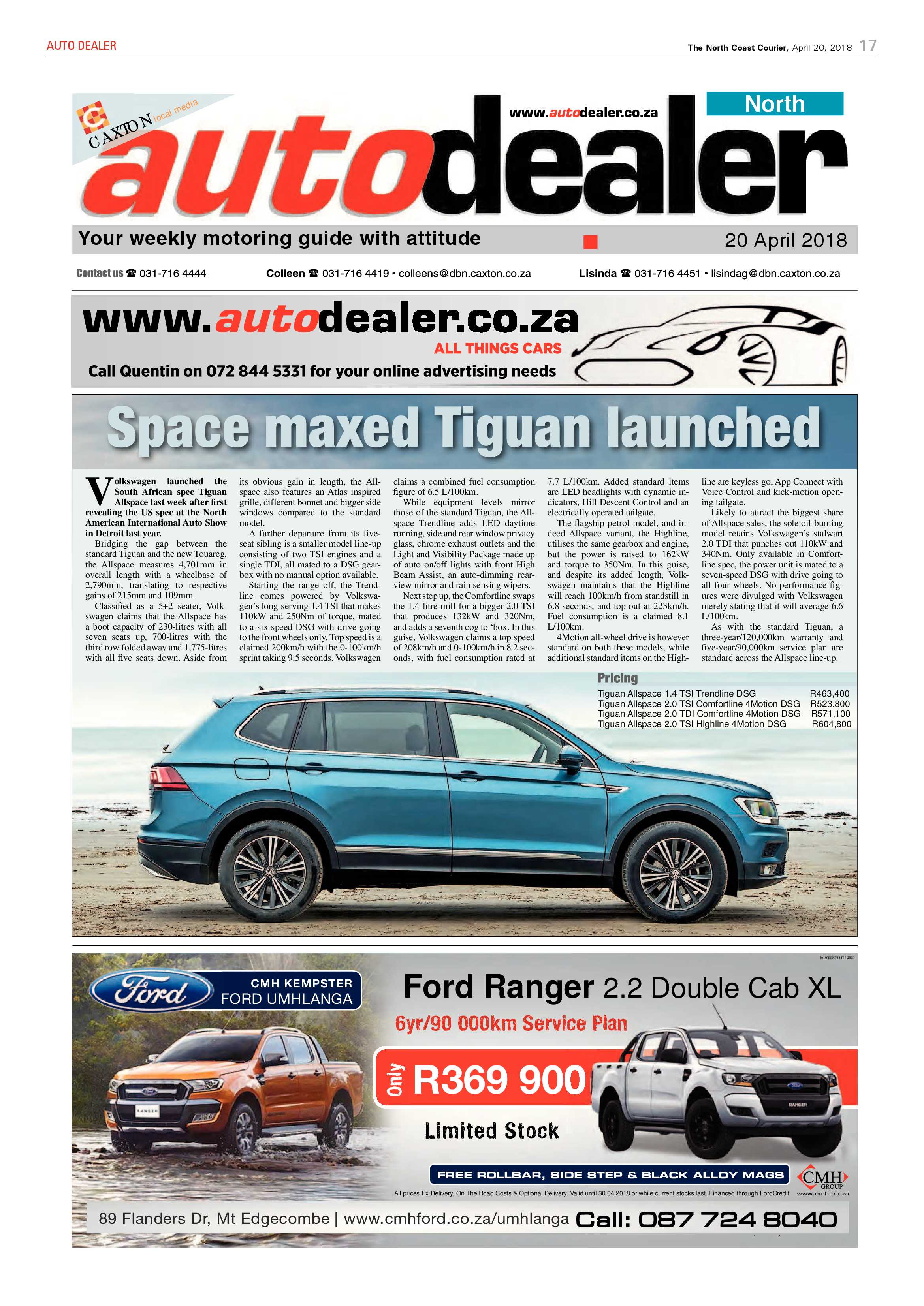 The North Coast Courier – 20 April 2018 page 17