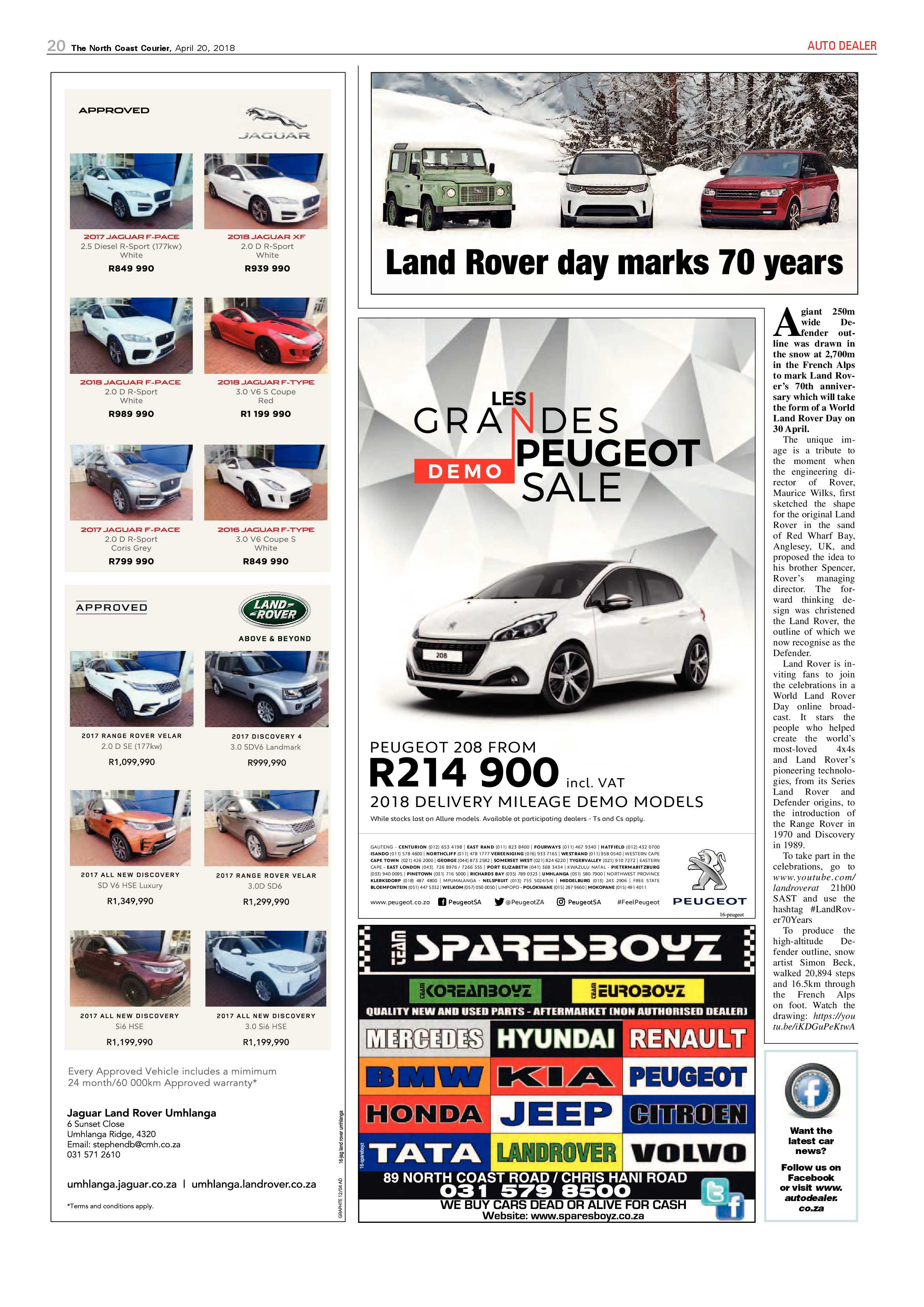 The North Coast Courier – 20 April 2018 page 20