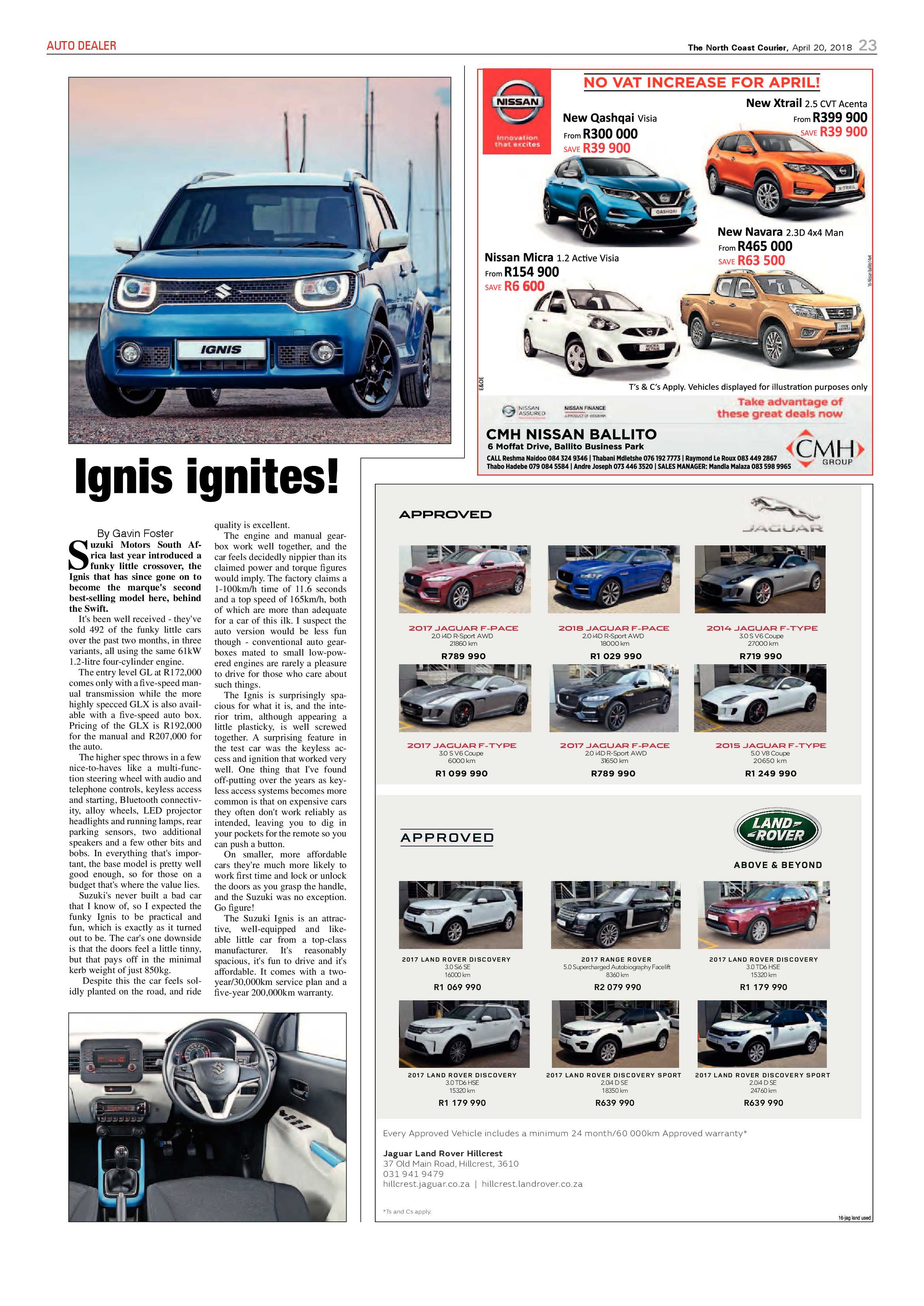 The North Coast Courier – 20 April 2018 page 23