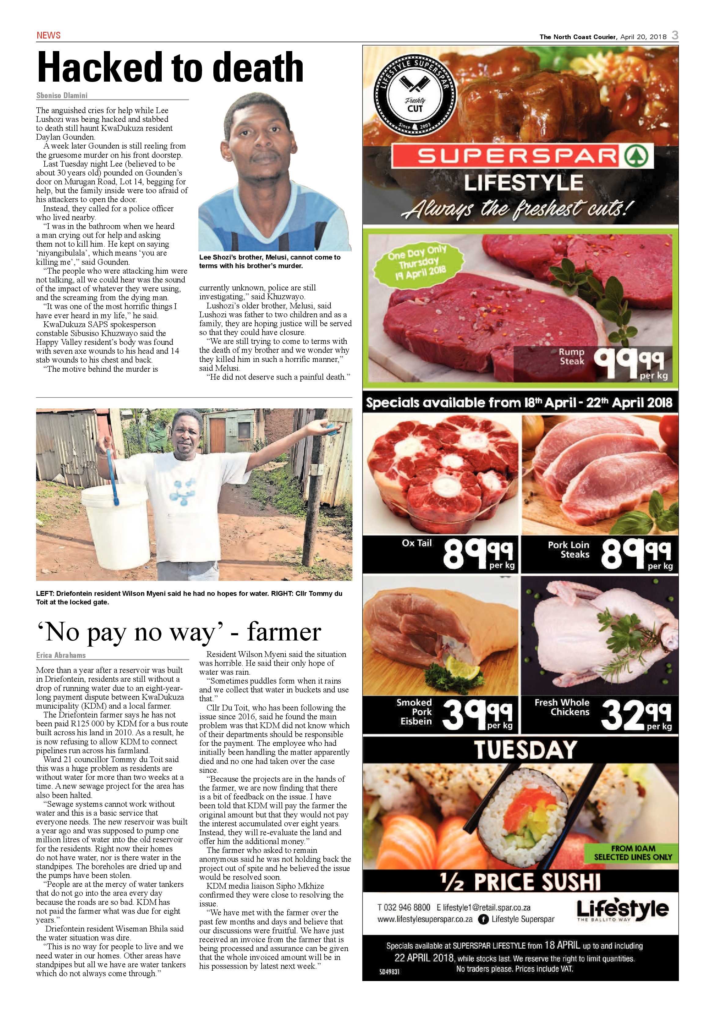 The North Coast Courier – 20 April 2018 page 3