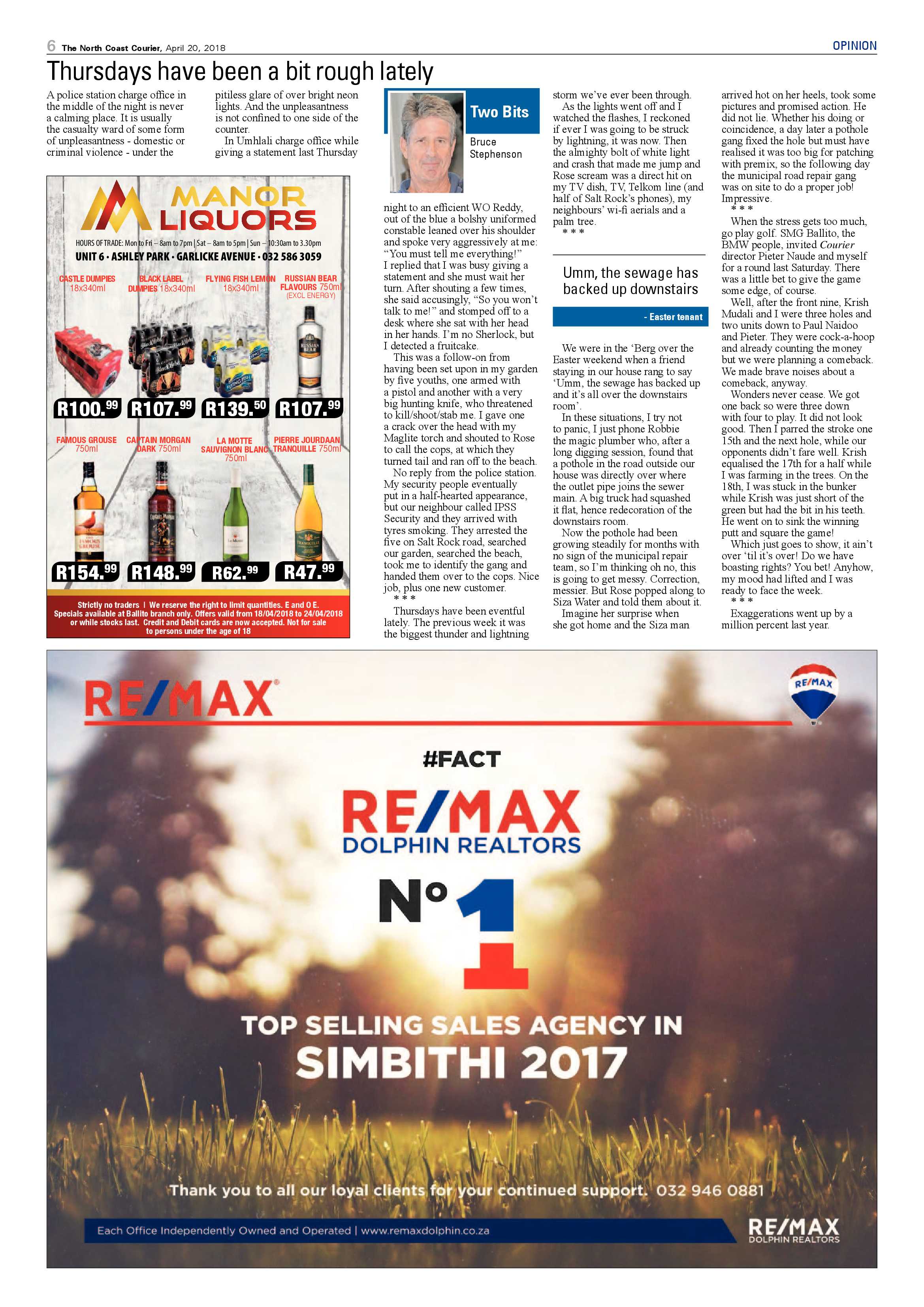 The North Coast Courier – 20 April 2018 page 6