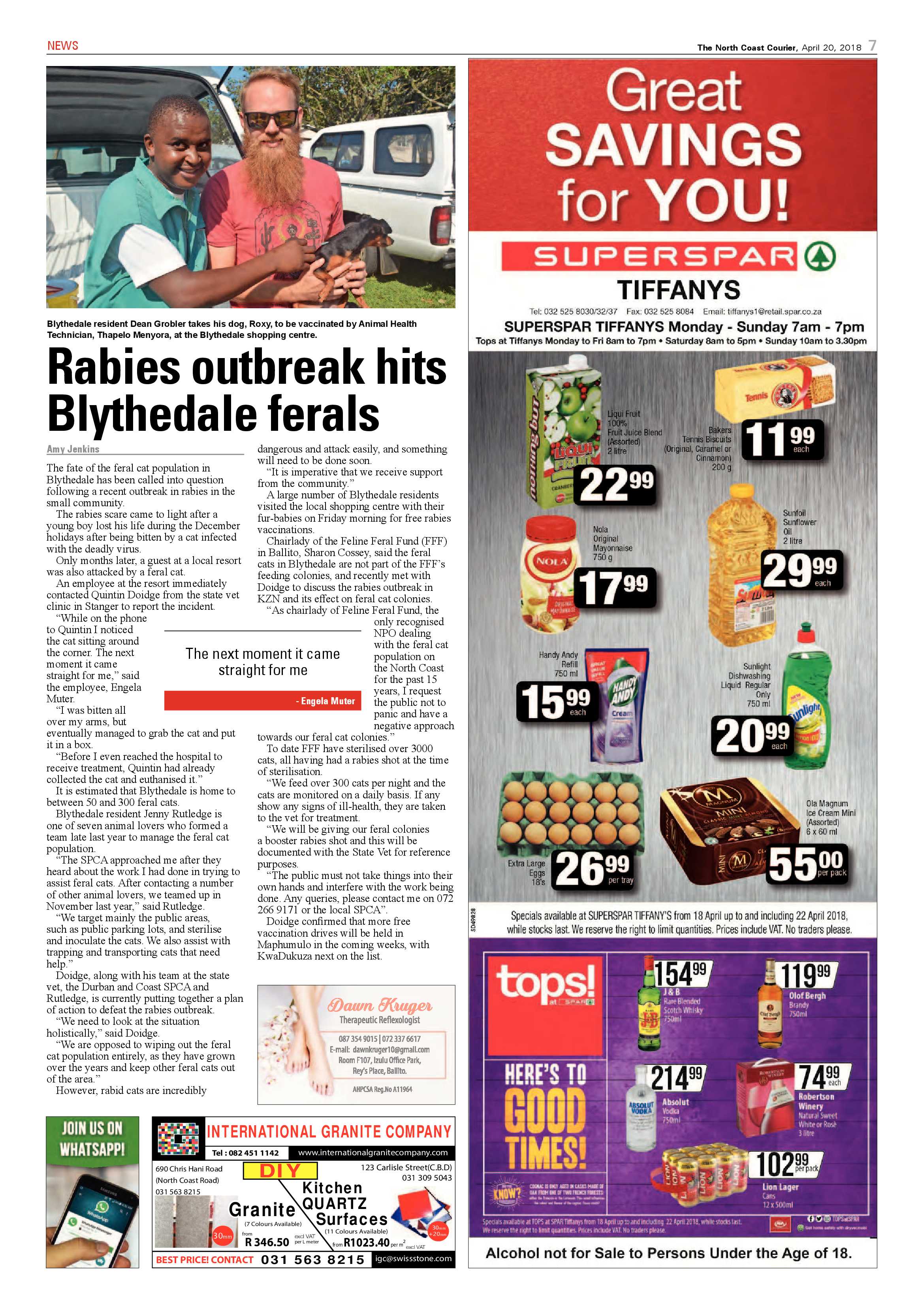 The North Coast Courier – 20 April 2018 page 7