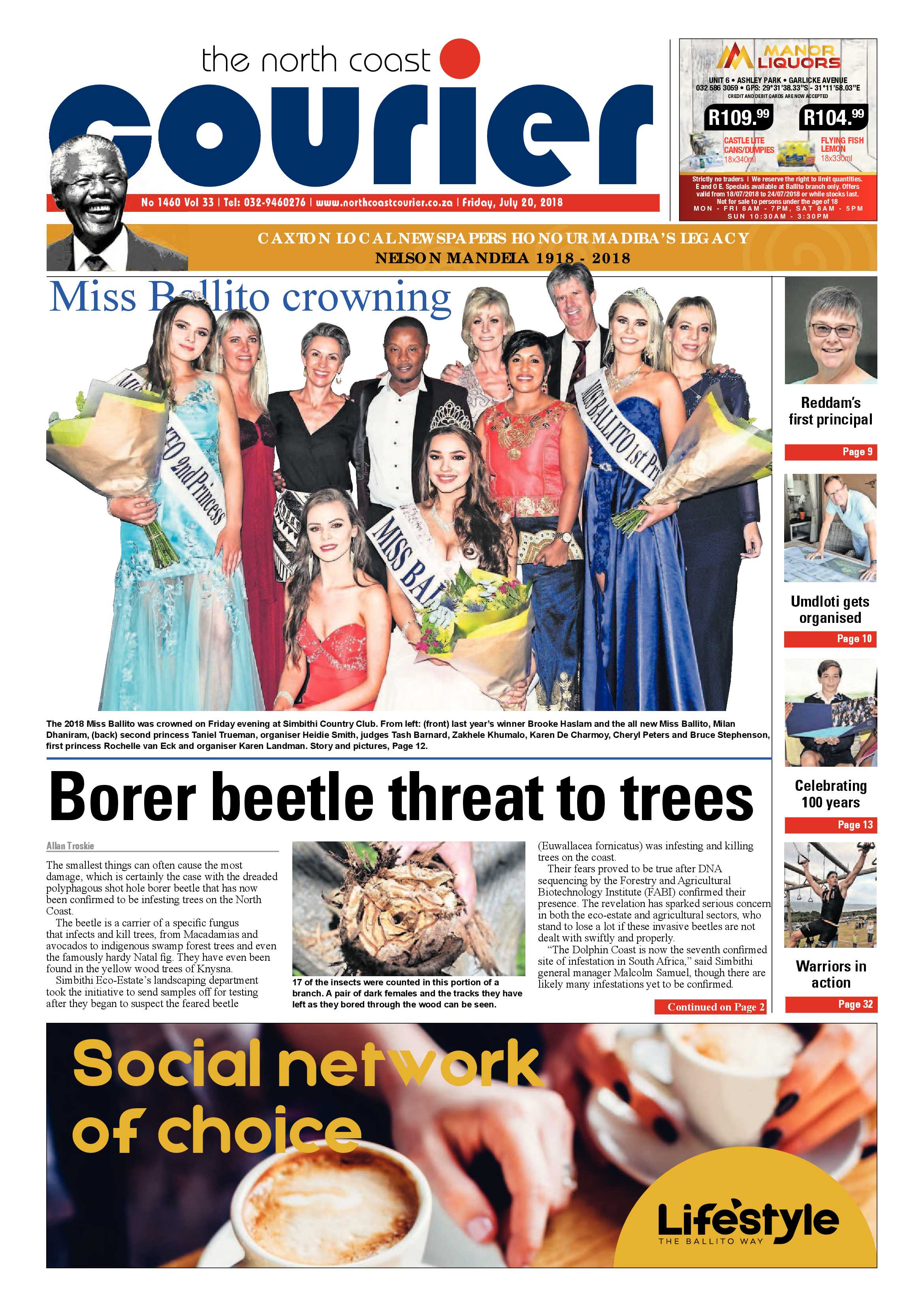 The North Coast Courier – 20 July 2018 page 1